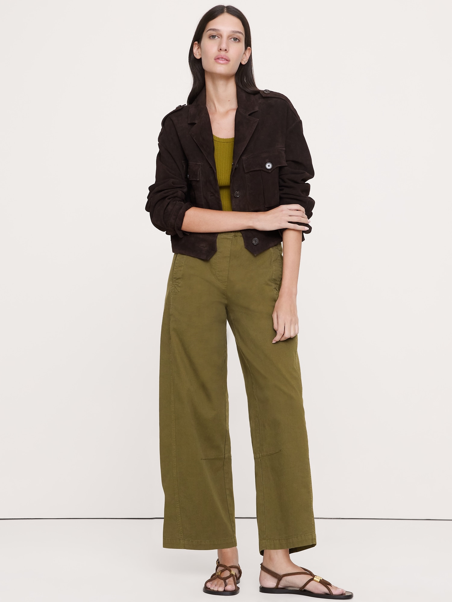 Mid-Rise Relaxed Painter Pull-On Pant