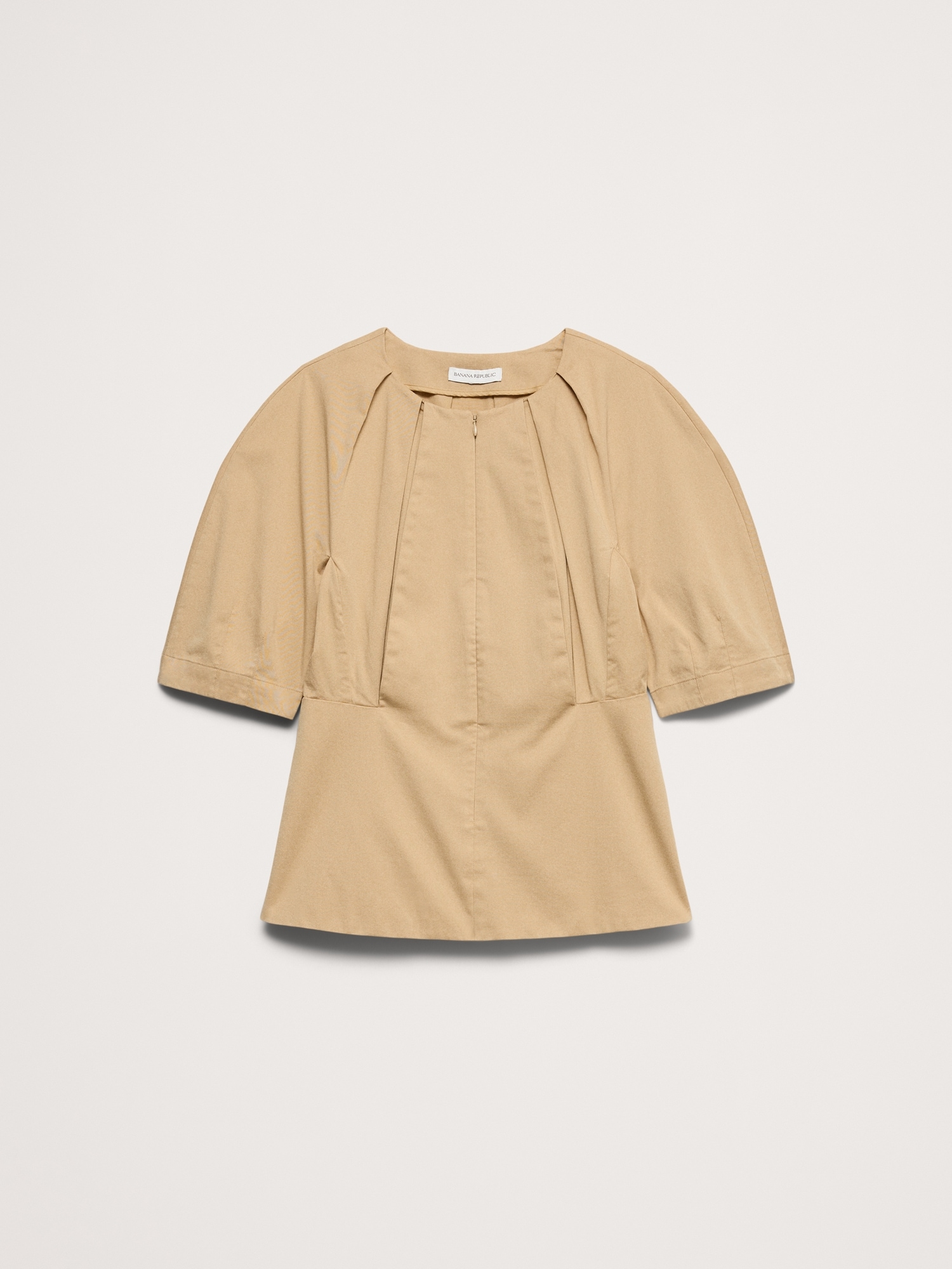 Image number 5 showing, Soft Cotton Zip-Neck Top