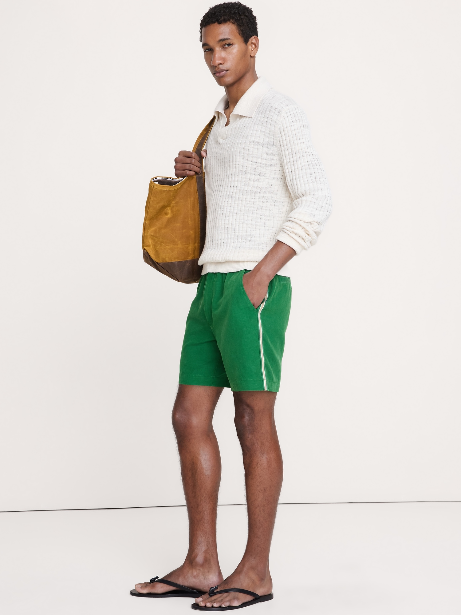 Image number 1 showing, 7" Tencel™-Linen Short