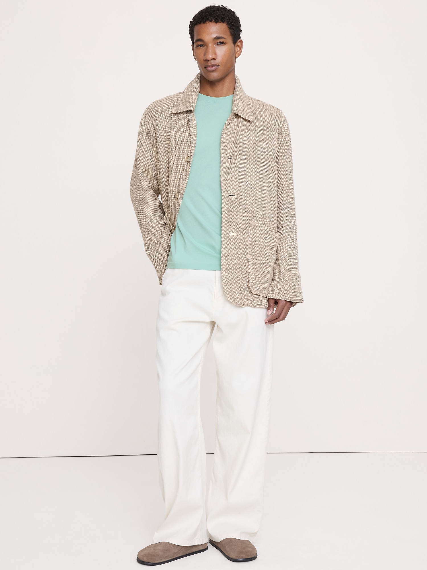 Image number 3 showing, Lightweight Cotton Crew-Neck T-Shirt