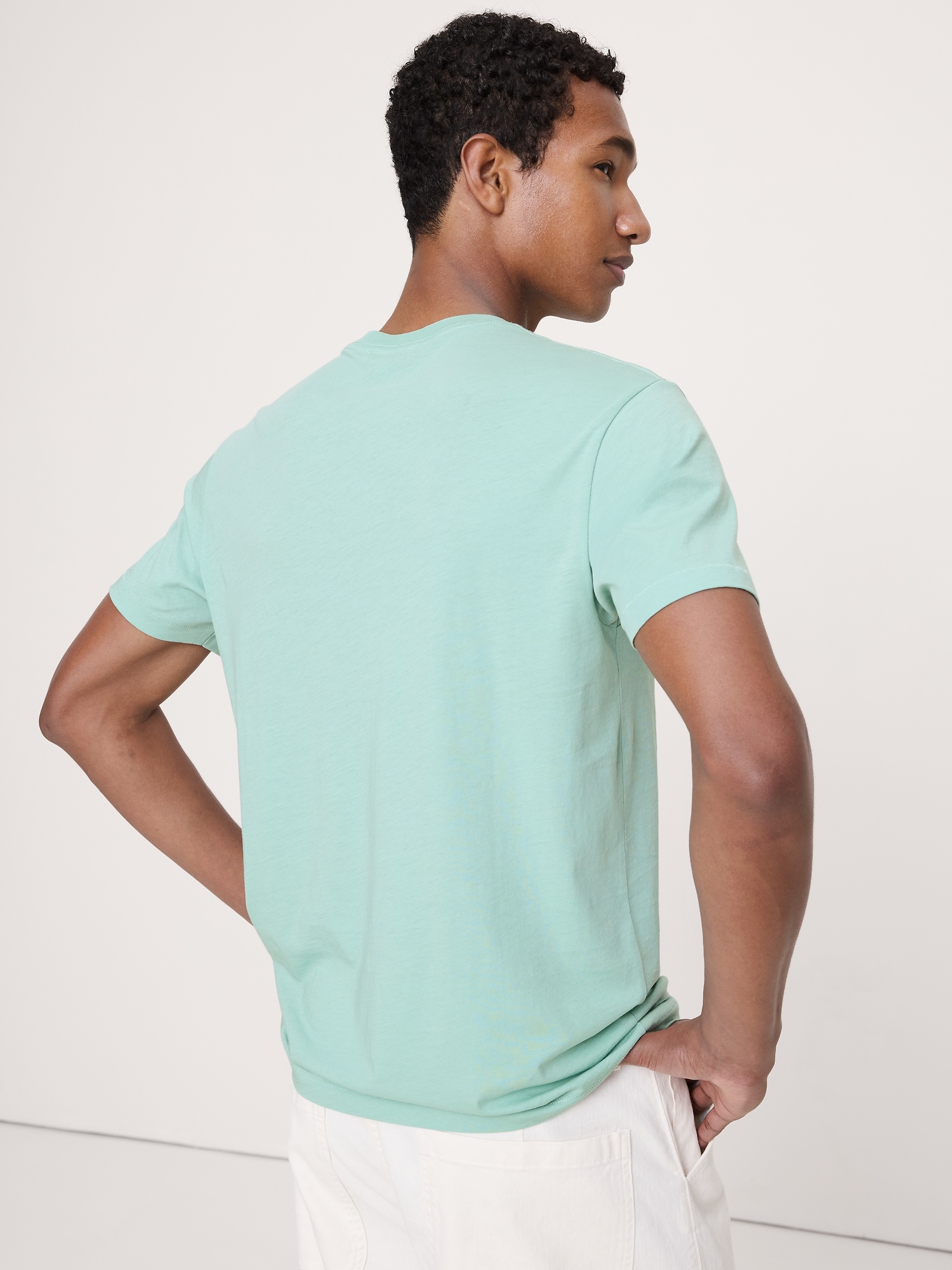 Image number 2 showing, Lightweight Cotton Crew-Neck T-Shirt