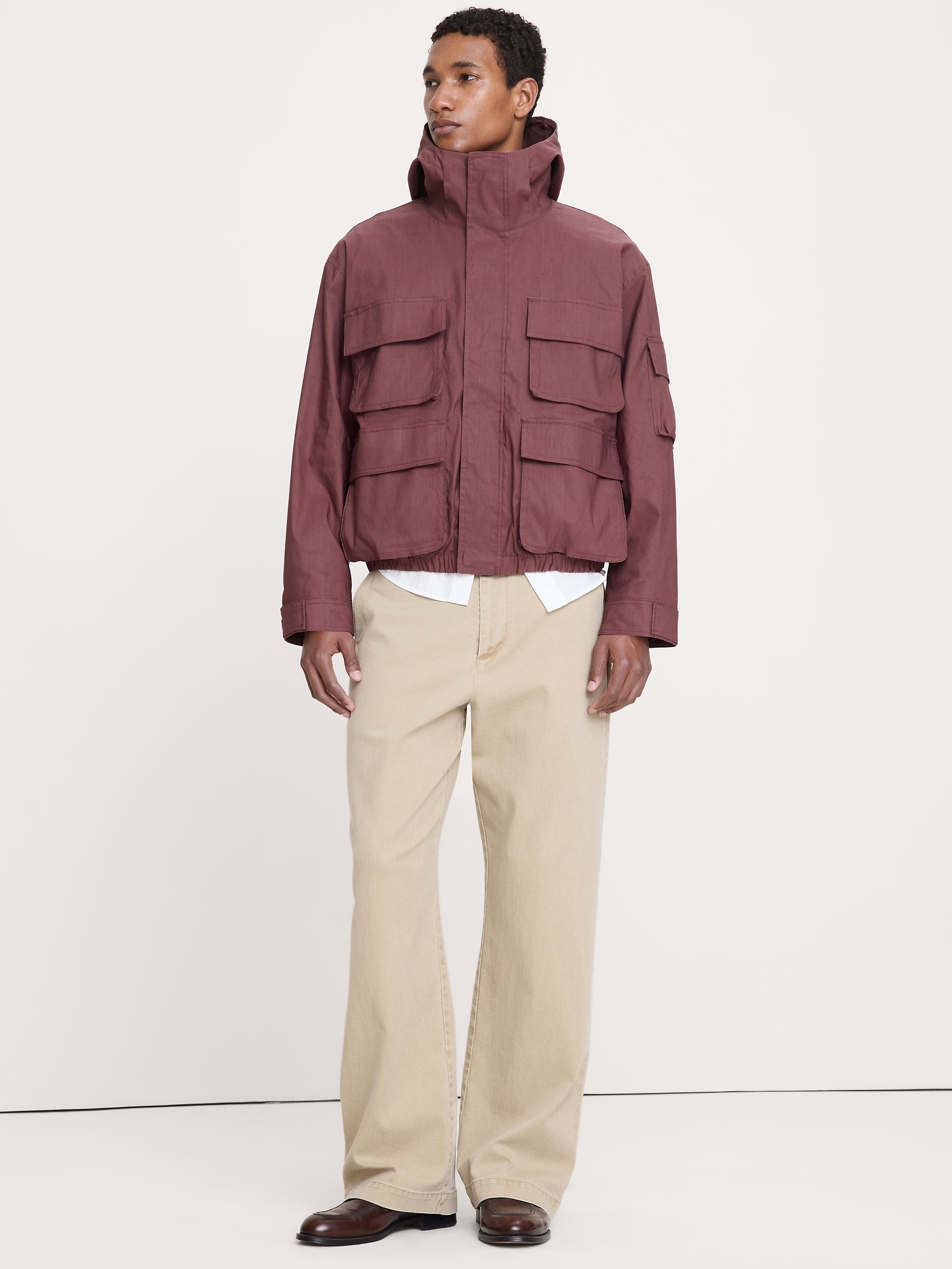 Image number 4 showing, Hemp-Blend Hooded Field Jacket