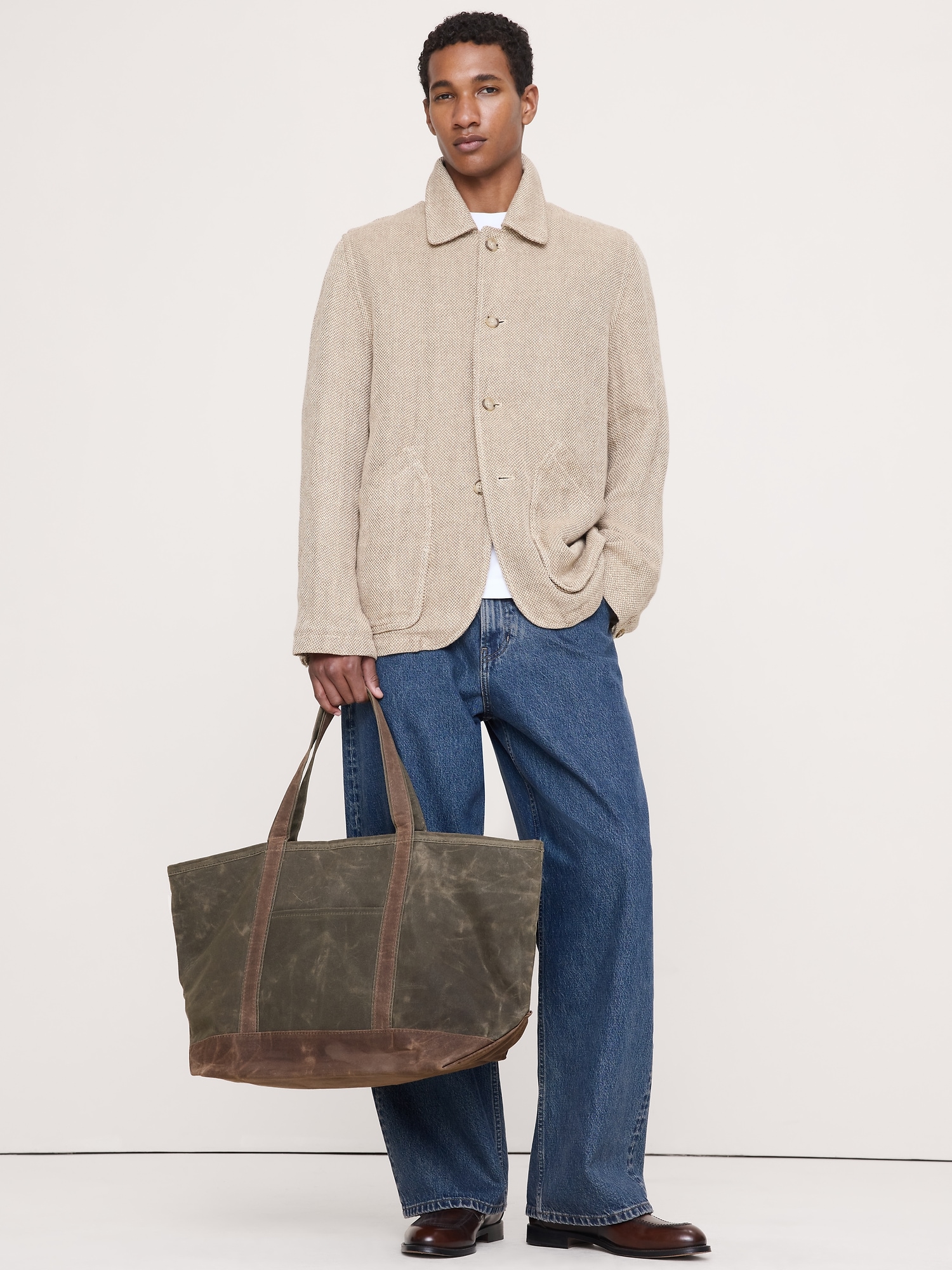 Image number 2 showing, Waxed Canvas Tote by CB Station