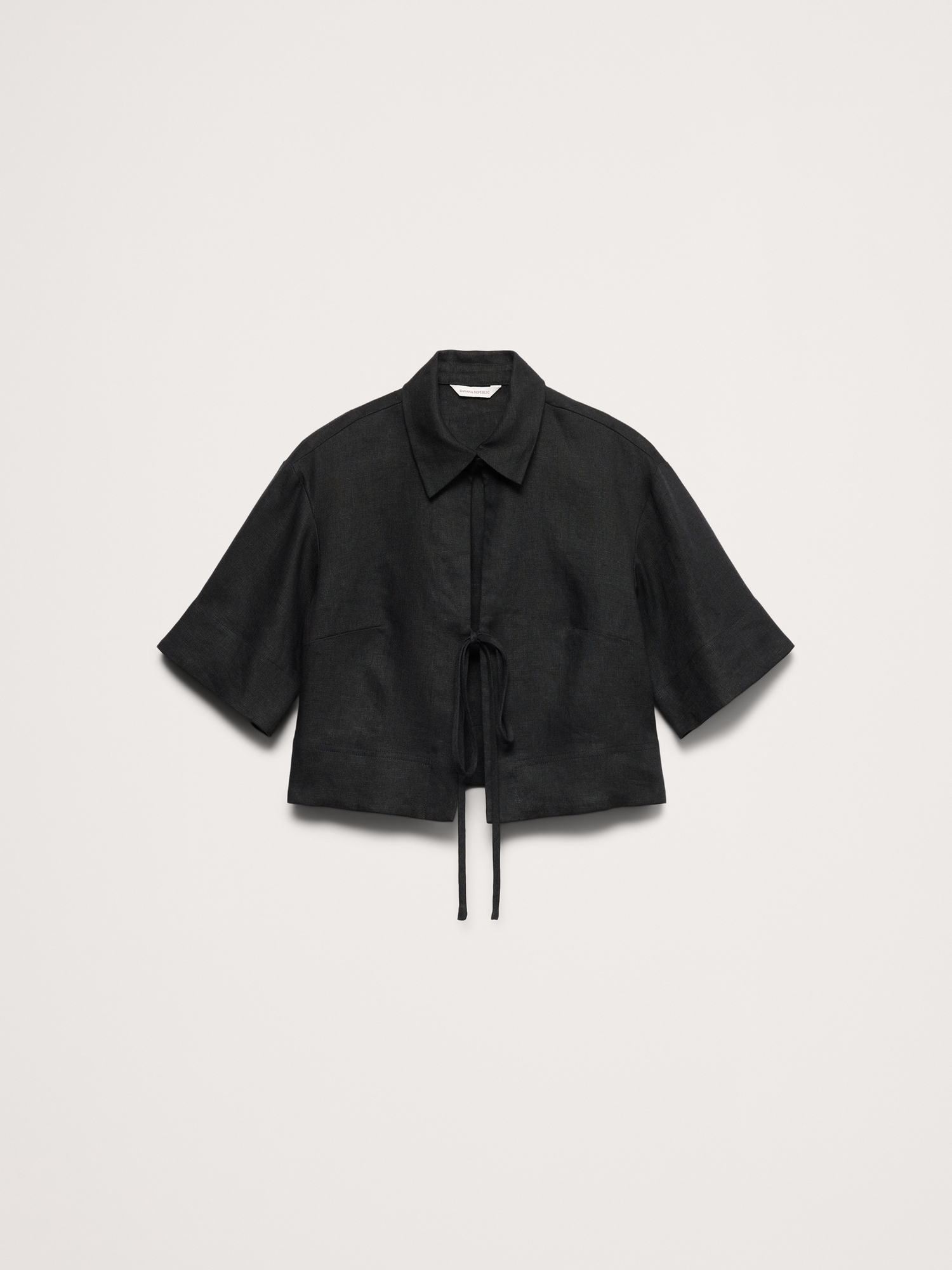 Image number 4 showing, Linen Tie-Front Shirt