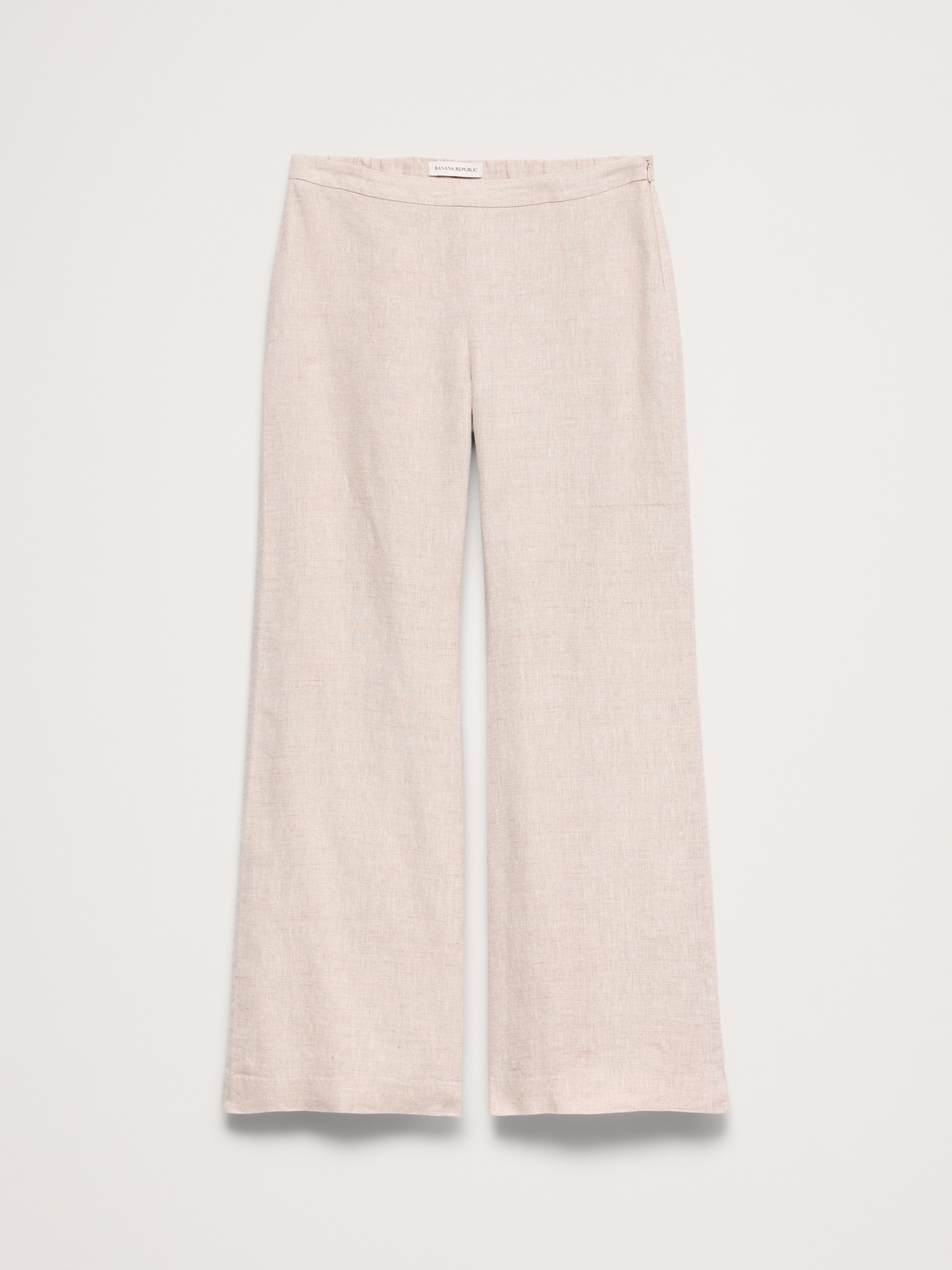 Image number 7 showing, Mid-Rise Kick-Flare Linen Ankle Pant