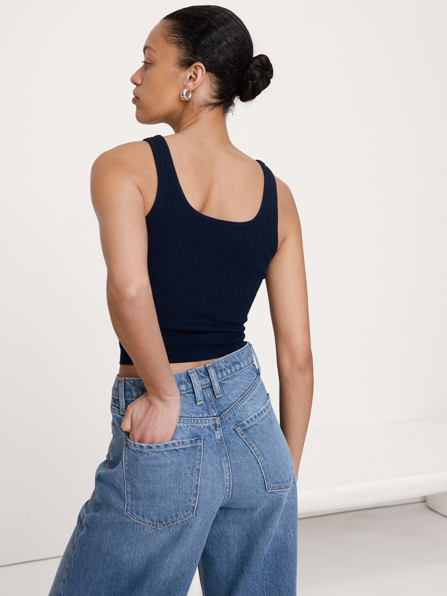 Image number 2 showing, Crinkle Knit Tank