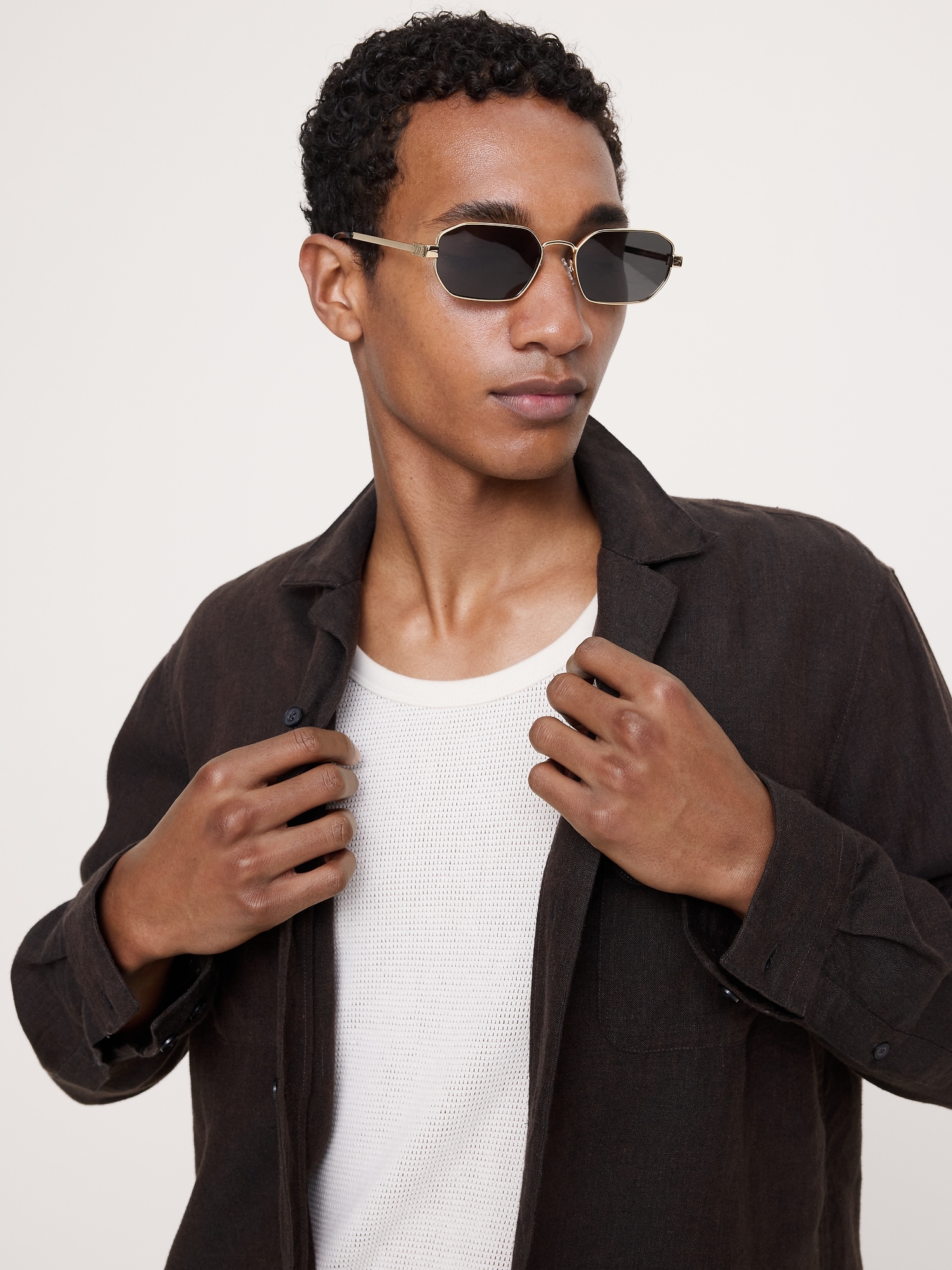 Мужские солнцезащитные очки Le Specs Mythic Sunglasses, цвет: Чёрный дымчатый — фото 3