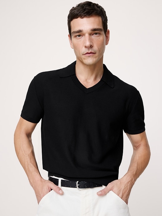 Banana Republic — Cotton Sweater Polo