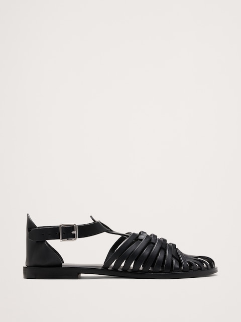 Braided Italian Leather Fisherman Sandal
