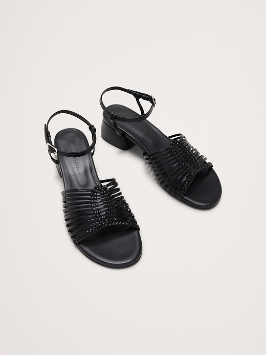 Judy Leather Block-Heel Sandal by Freda Salvador | Banana Republic