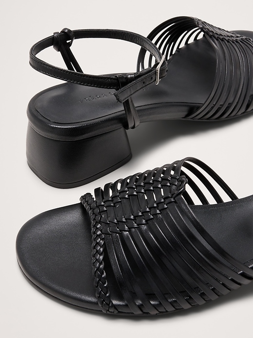 Judy Leather Block-Heel Sandal by Freda Salvador | Banana Republic