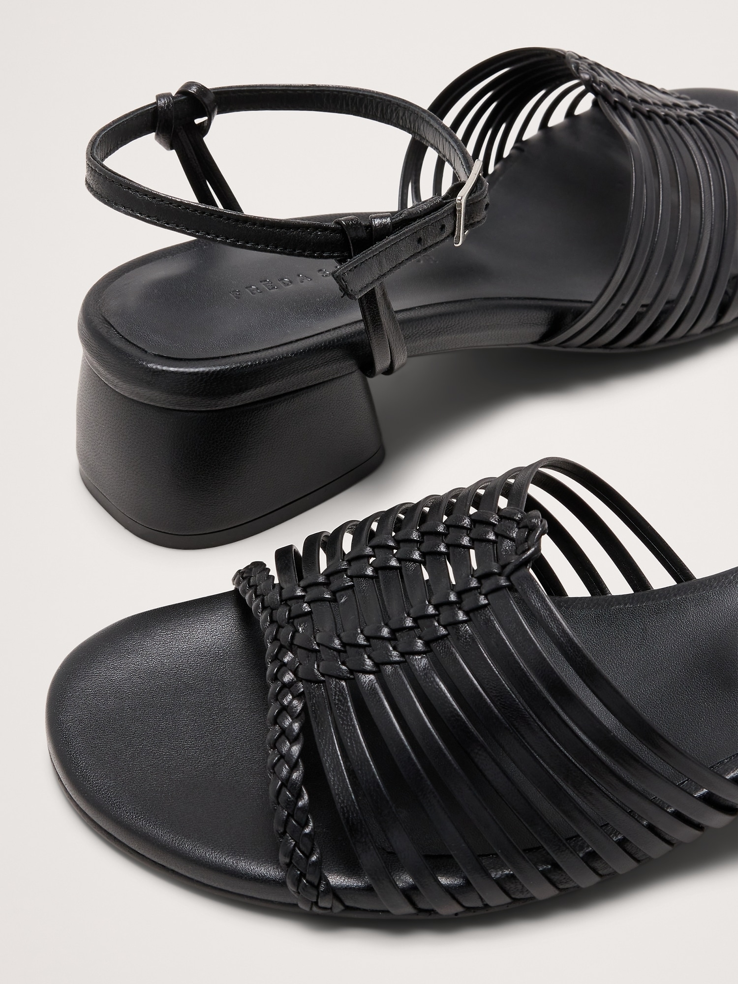 Image number 5 showing, Judy Leather Block-Heel Sandal by Freda Salvador