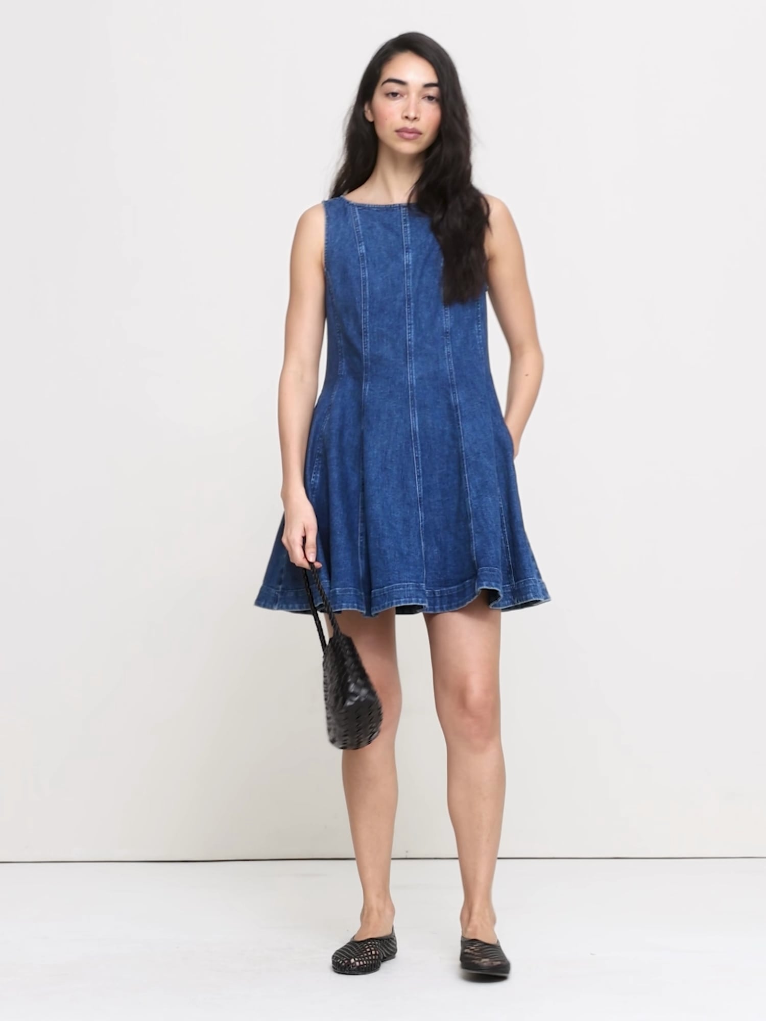 banana republic denim mini dress Women's Denim Pocketed Mini Dress Rinse Regular Size XXL