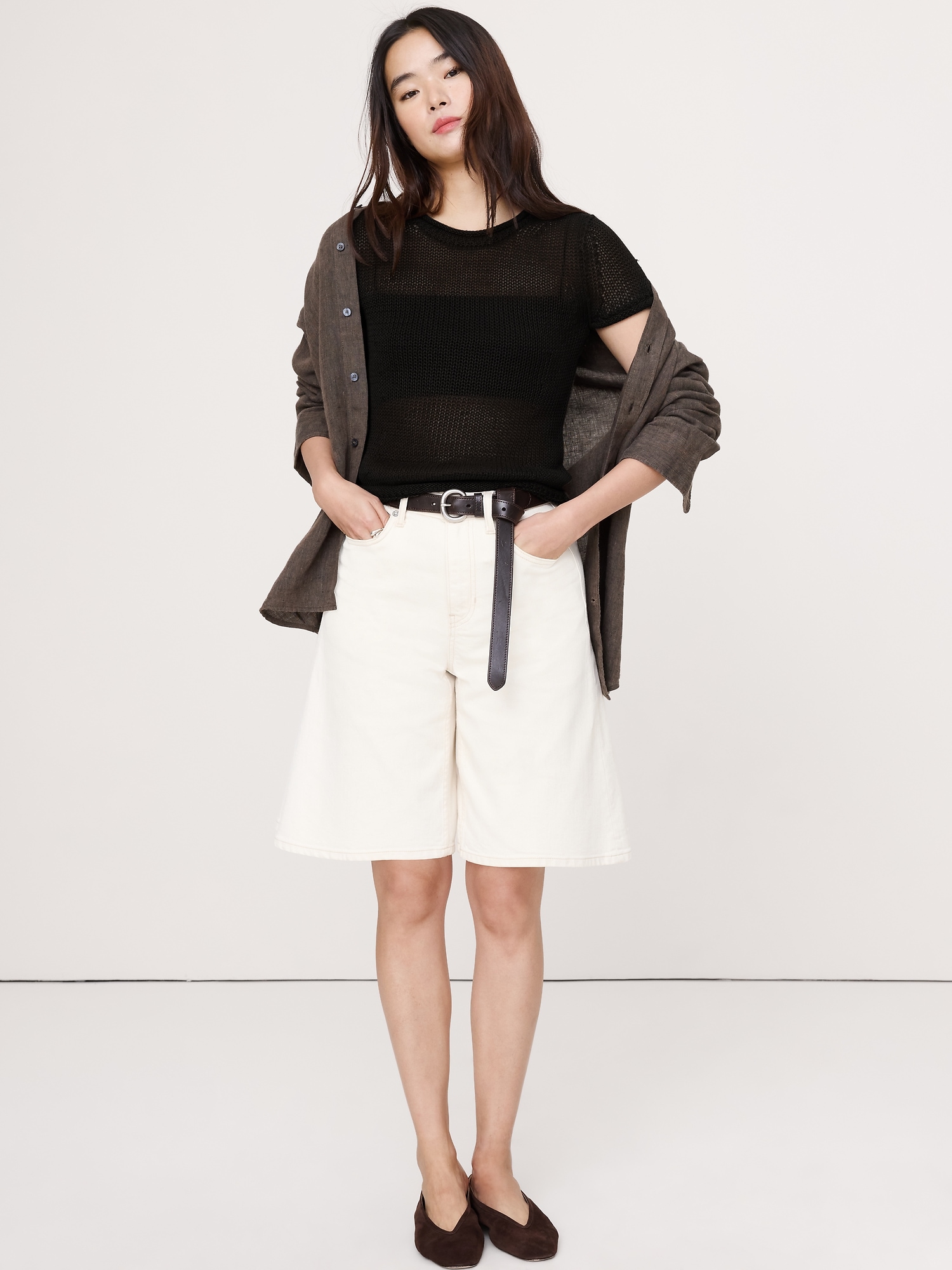 Image number 8 showing, Heirloom Linen Sweater Tee