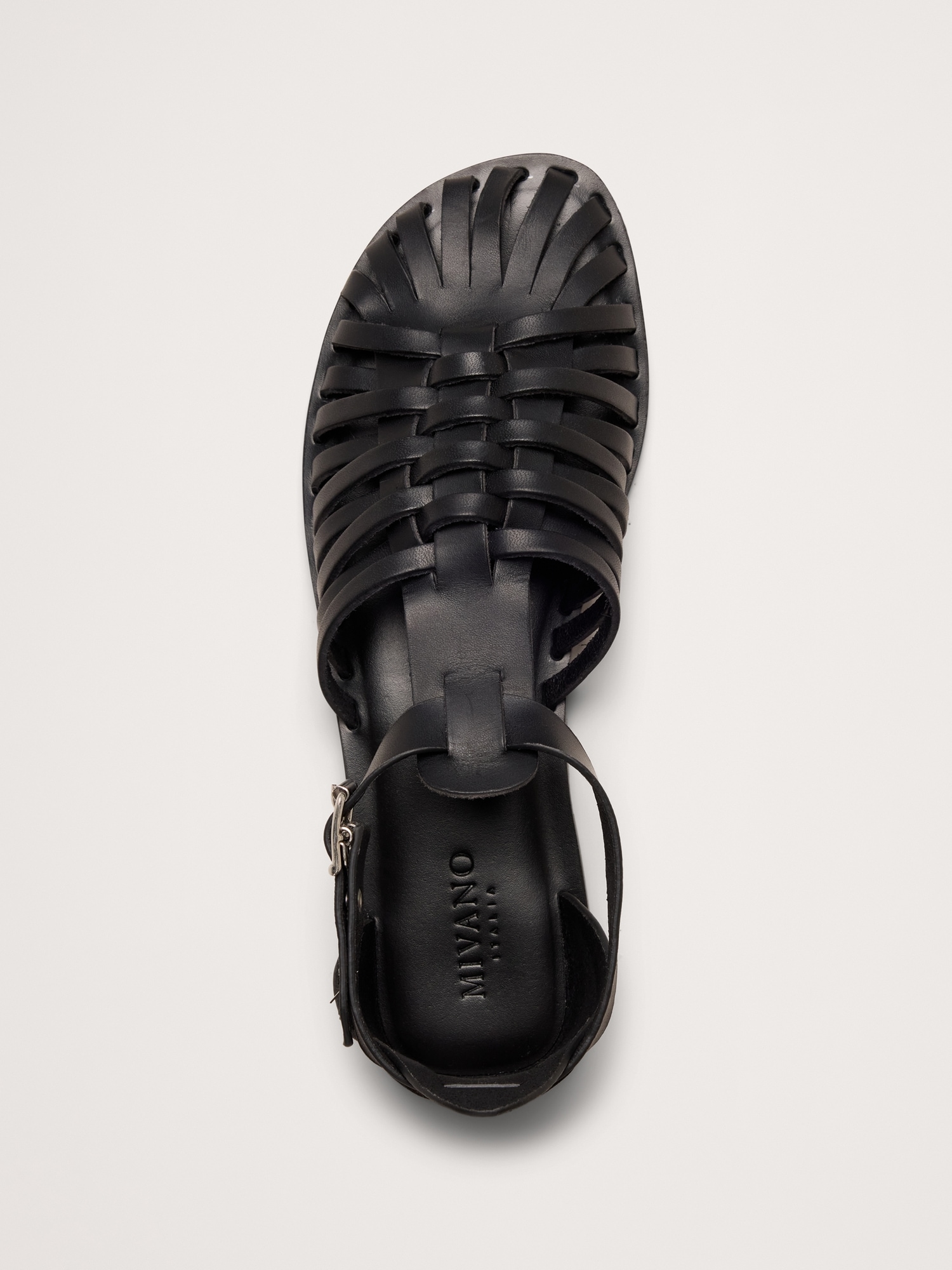 Image number 8 showing, Braided Italian Leather Fisherman Sandal