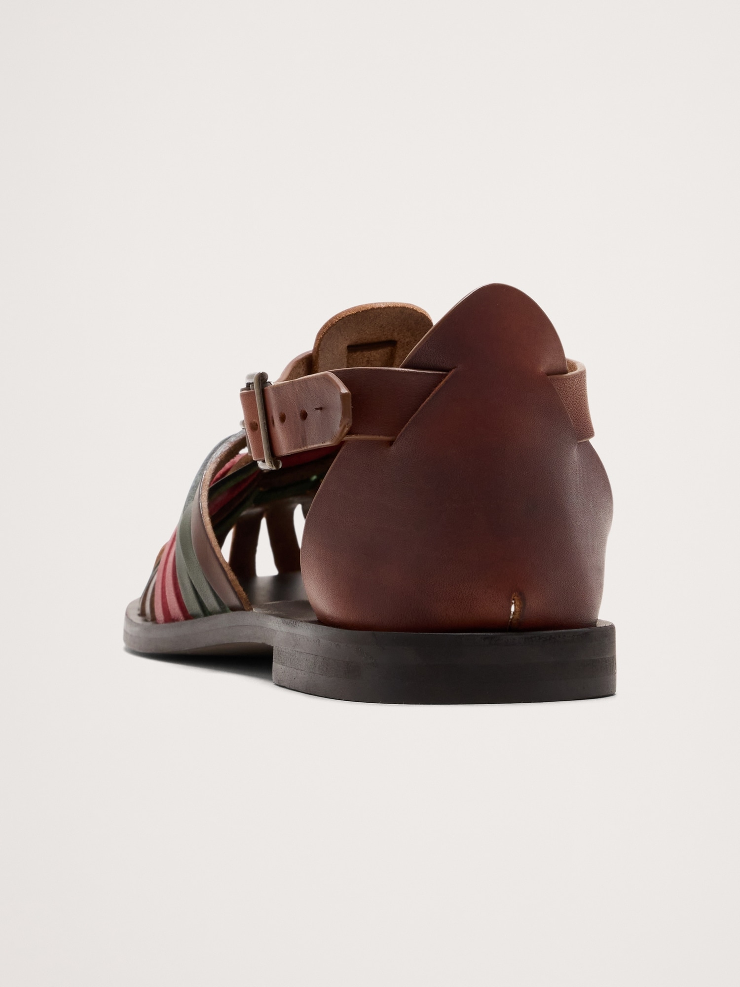 Image number 3 showing, Braided Italian Leather Fisherman Sandal