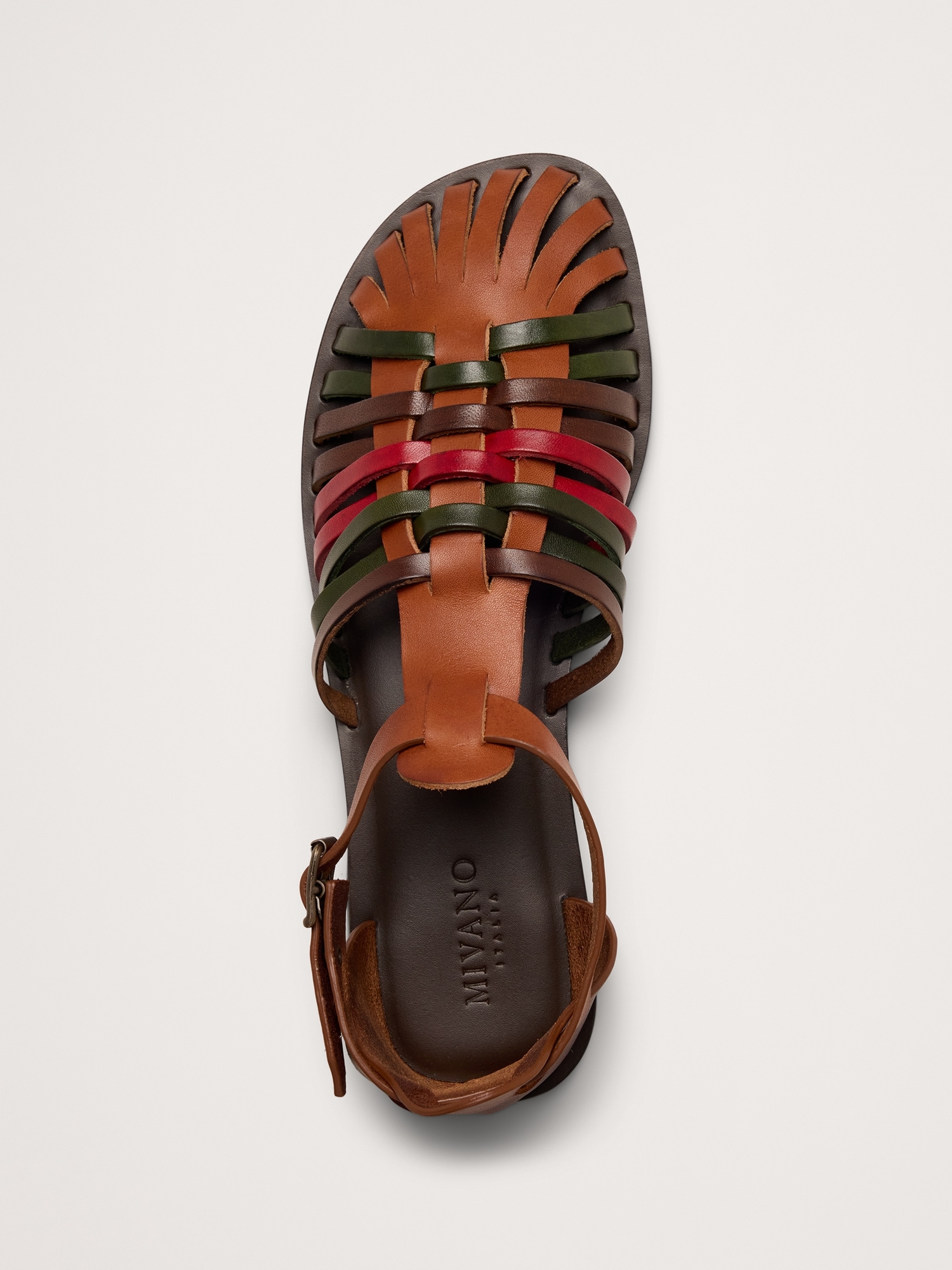 Image number 4 showing, Braided Italian Leather Fisherman Sandal