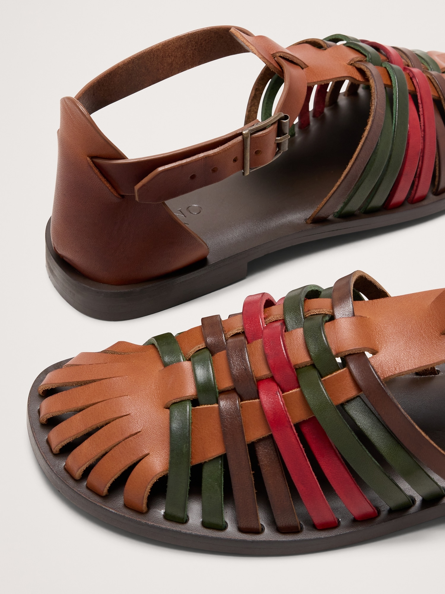 Image number 5 showing, Braided Italian Leather Fisherman Sandal