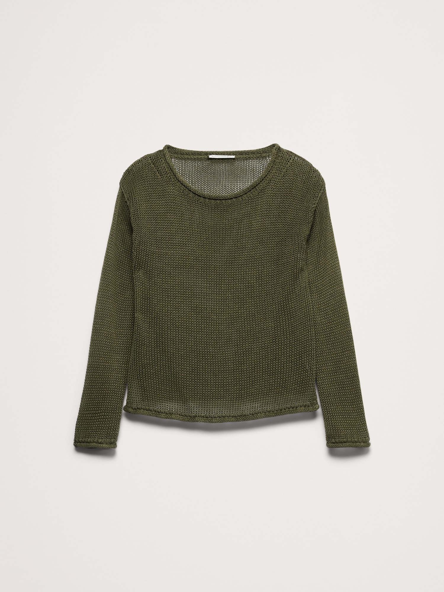 Image number 8 showing, Heirloom Linen Boatneck Sweater