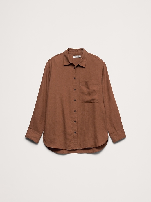 The Oversized Linen Shirt | Banana Republic