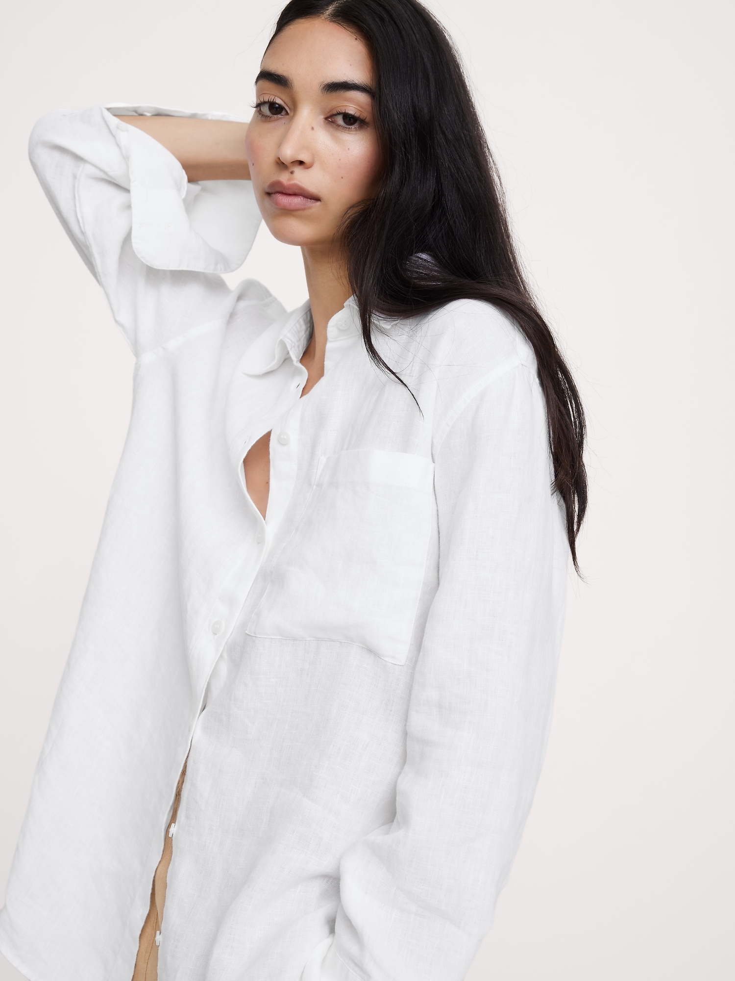 Image number 4 showing, The Oversized Linen Shirt