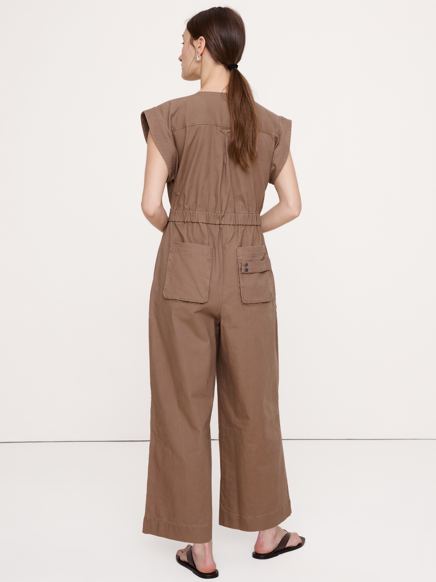 Image number 3 showing, Cotton Canvas Utility Jumpsuit