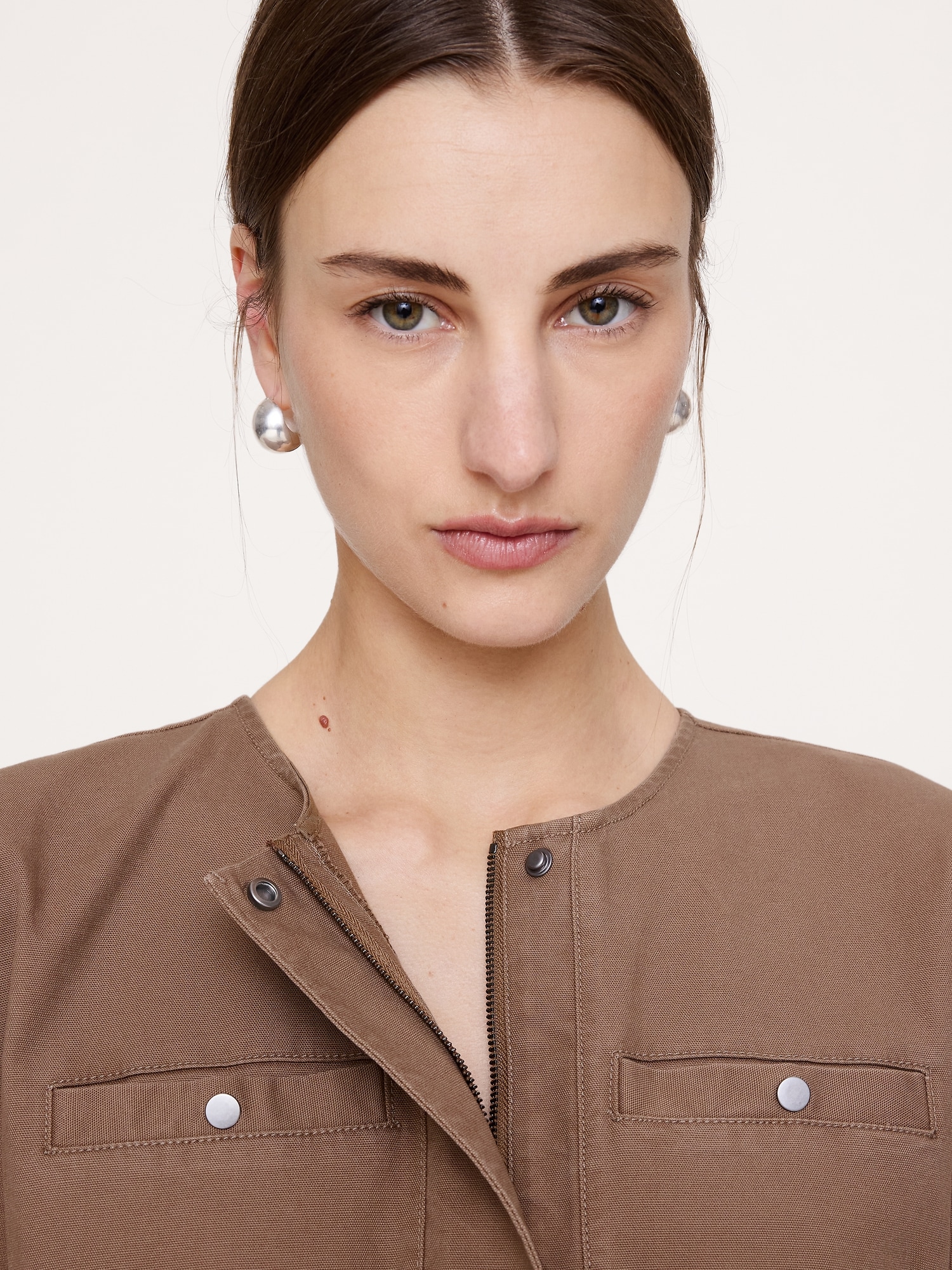 Image number 4 showing, Cotton Canvas Utility Jumpsuit