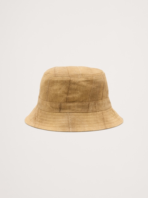 Textured Ramie-Cotton Bucket Hat