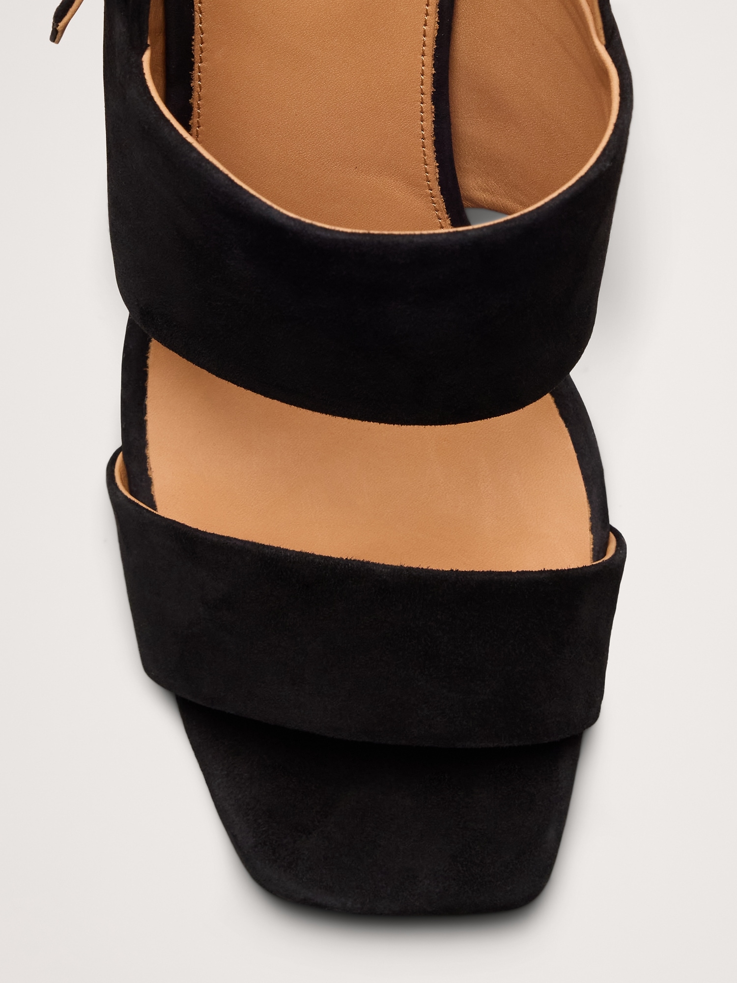 Image number 5 showing, Suede Block-Heel Sandal