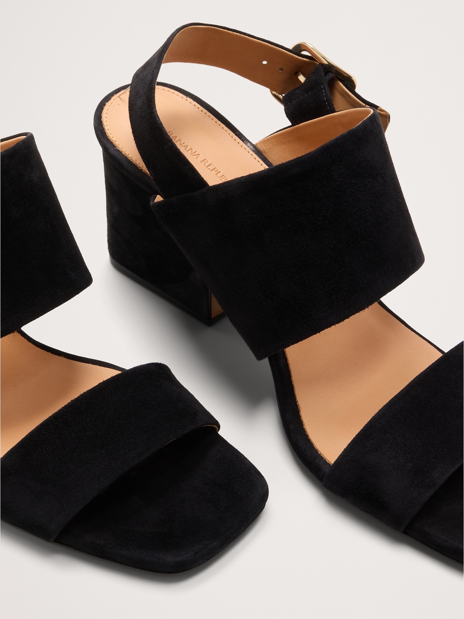 Image number 6 showing, Suede Block-Heel Sandal