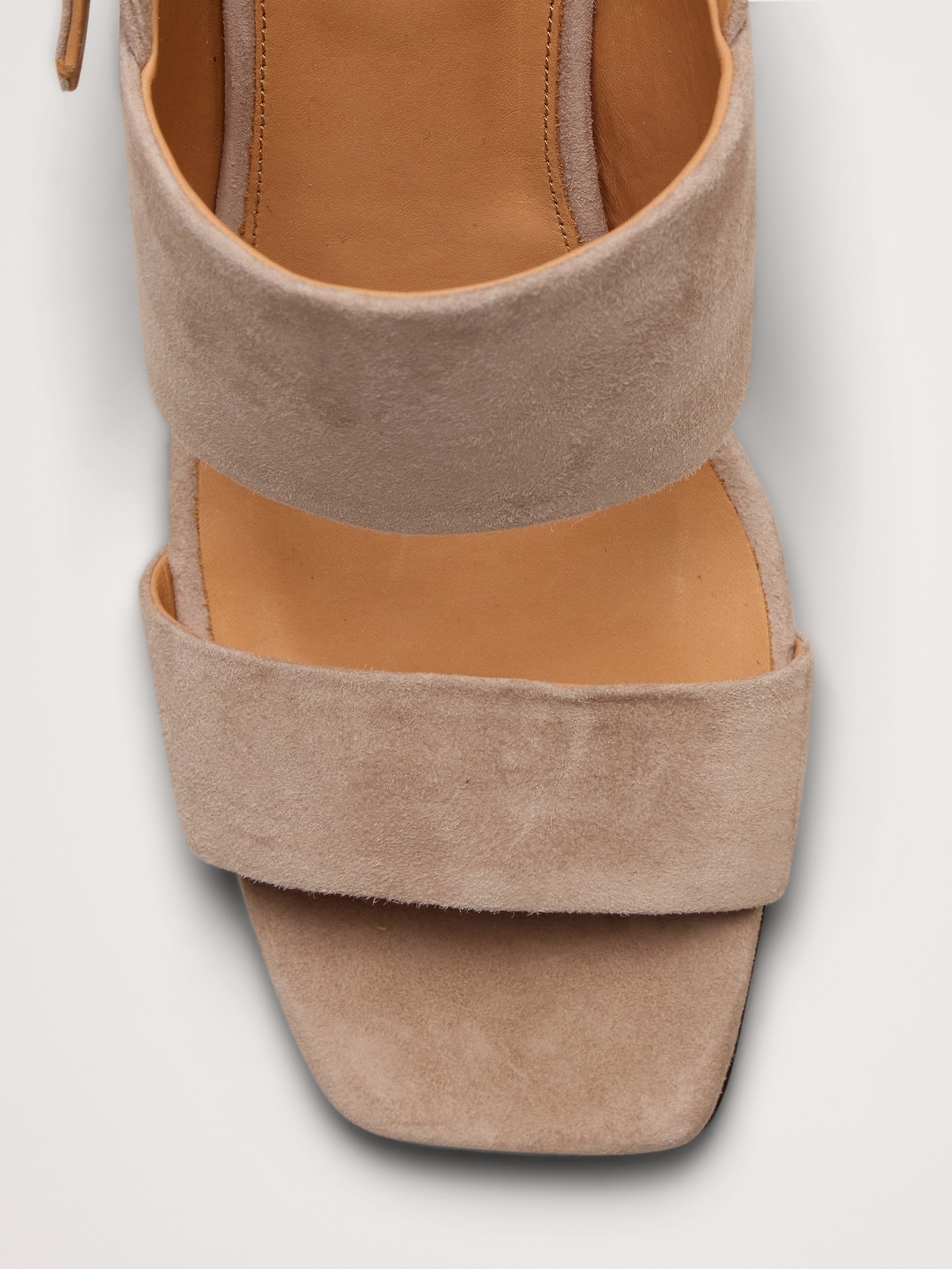 Image number 5 showing, Suede Block-Heel Sandal