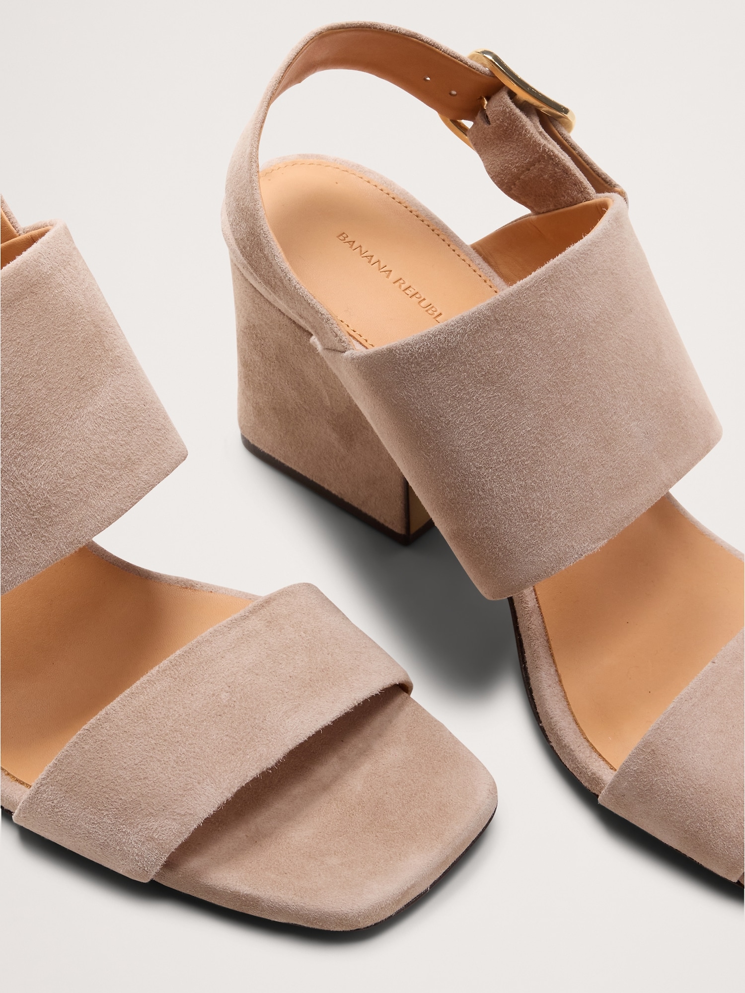 Image number 6 showing, Suede Block-Heel Sandal