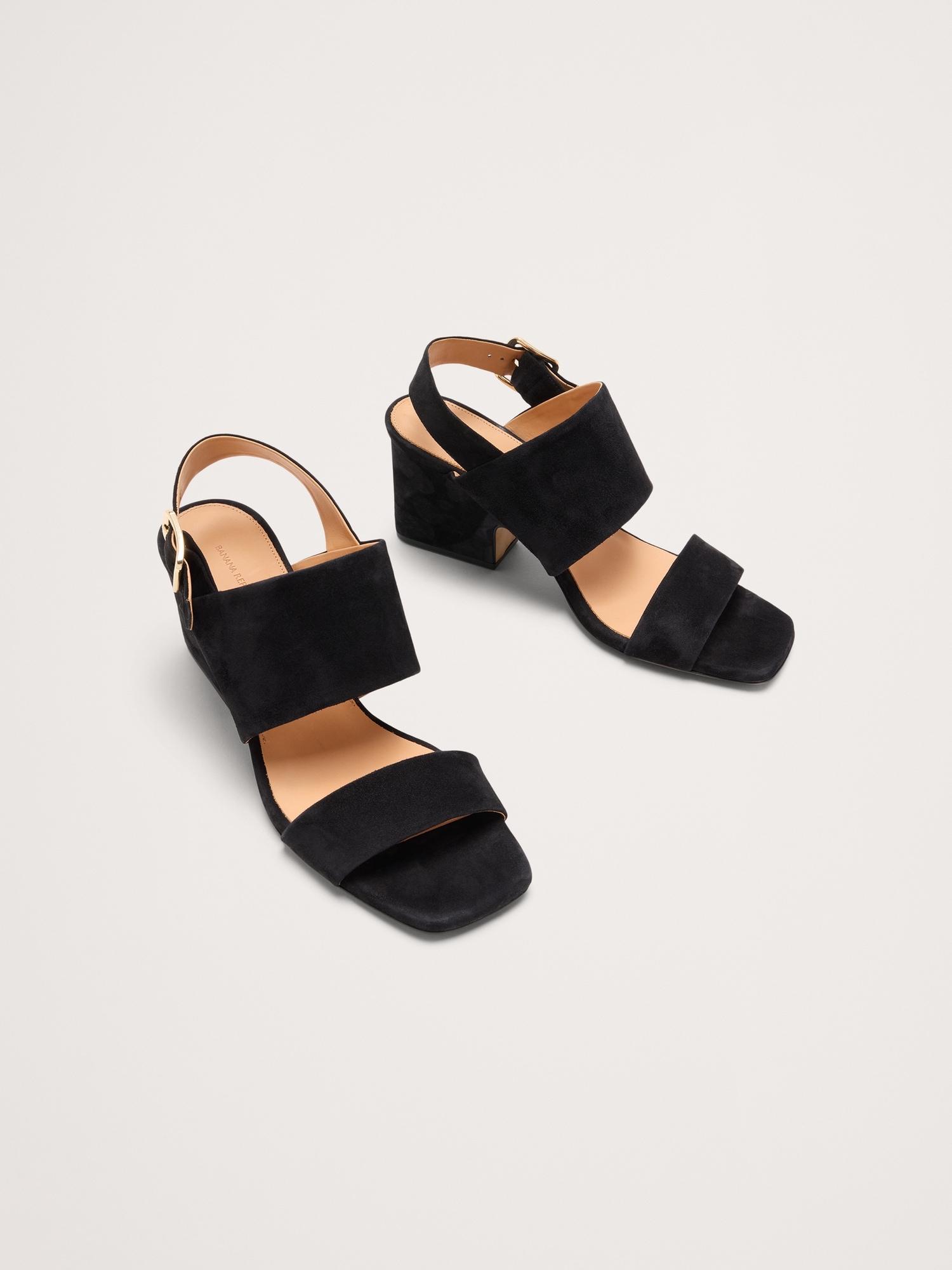 Image number 8 showing, Suede Block-Heel Sandal