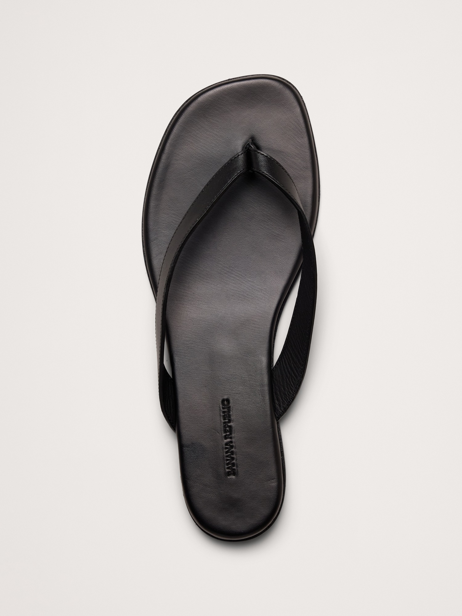 Женские сандалии Banana Republic Leather Sandal, цвет: Чёрный — фото 4
