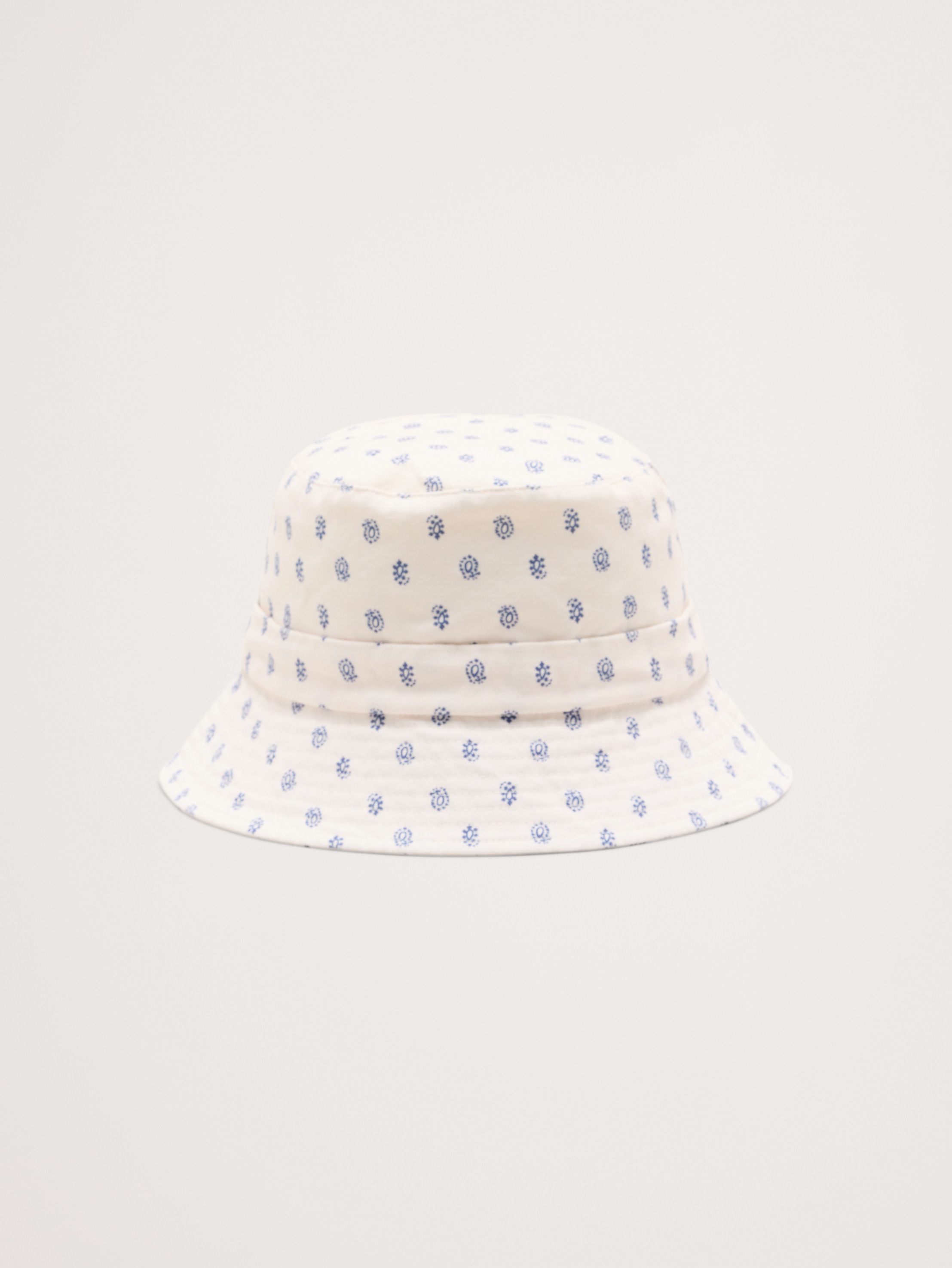 Cotton Bucket Hat With Tie