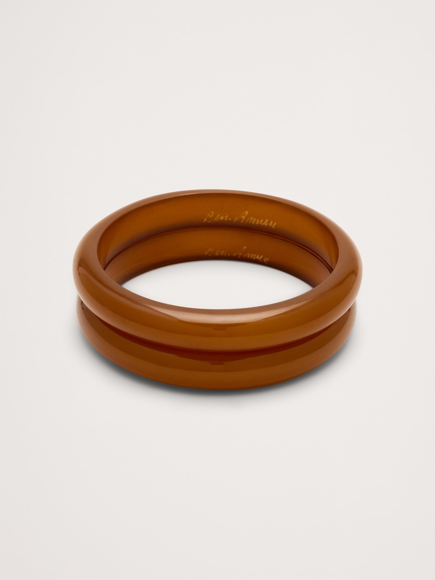 Resin Thin Bangle Set by Ben Amun