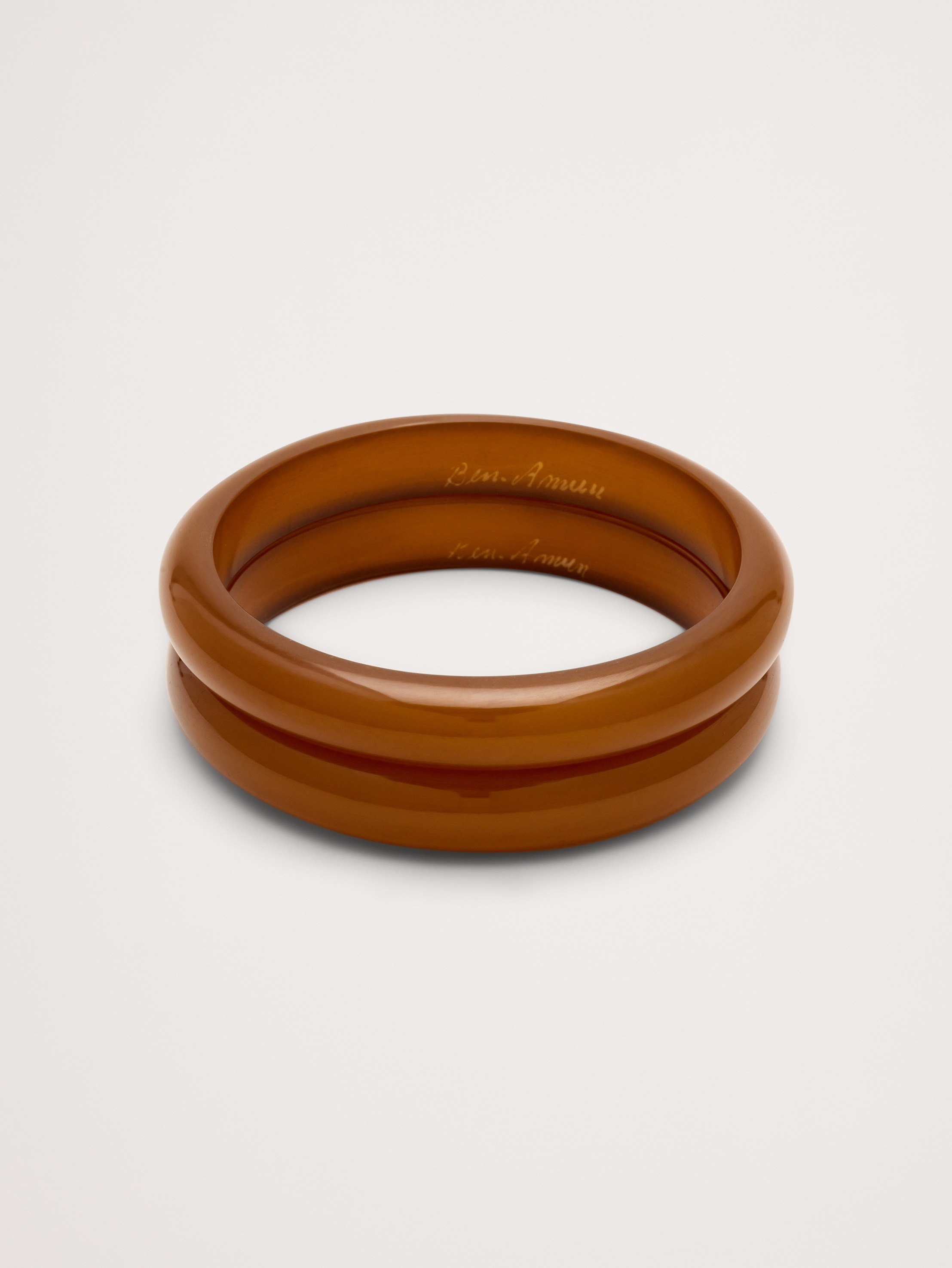 Resin Thin Bangle Set by Ben Amun