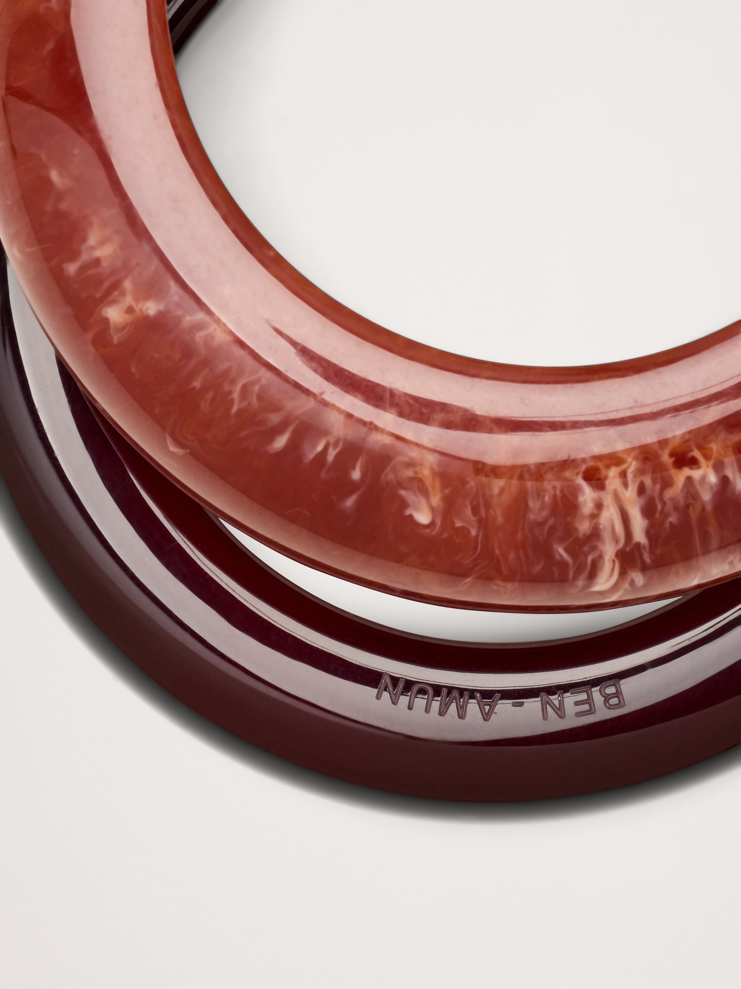 Image number 2 showing, Resin Medium Bangles Set by Ben Amun