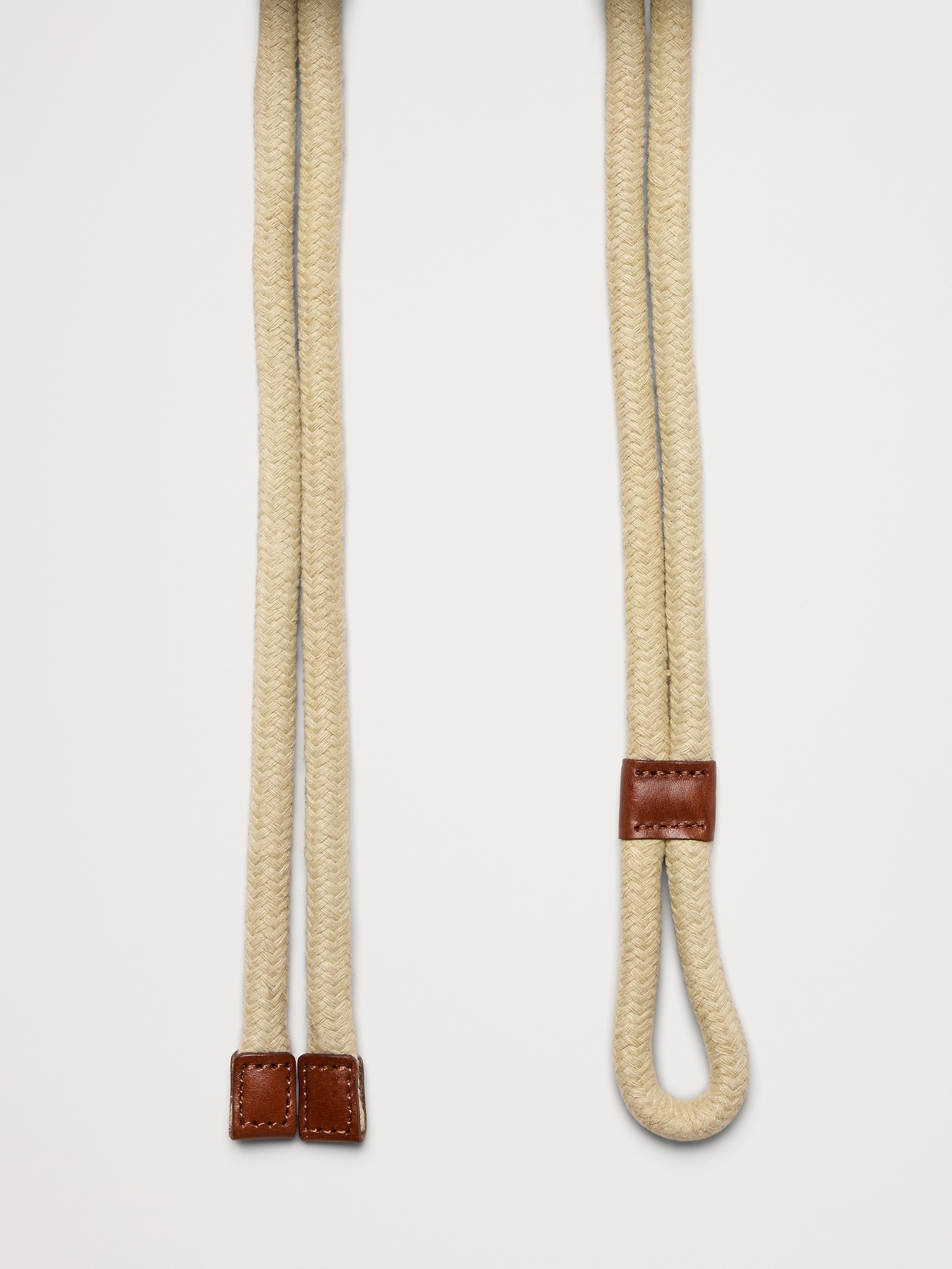Женский ремень Banana Republic Rope Belt, цвет: Бежевый — фото 3