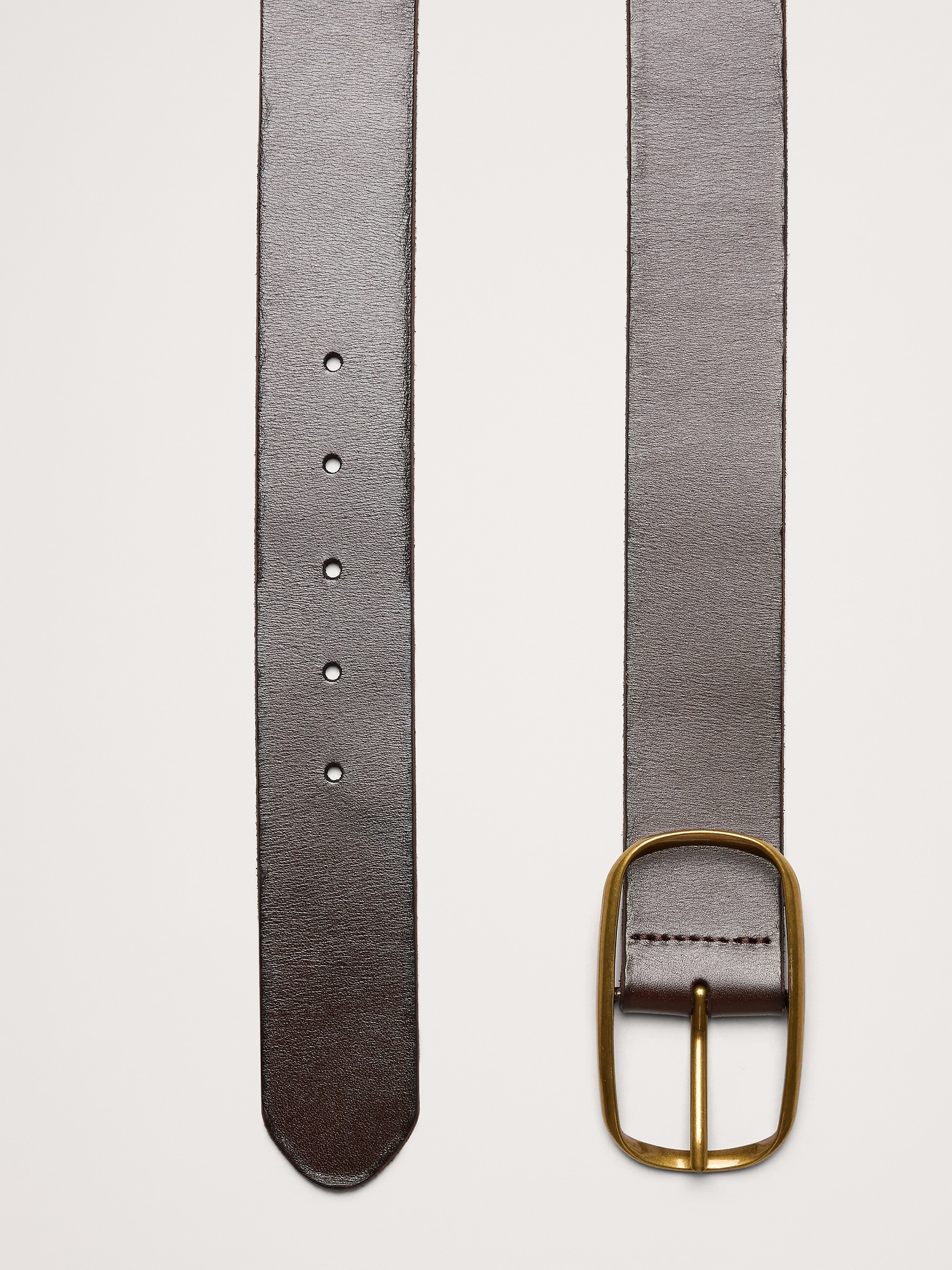 Image number 3 showing, Leather Oval-Buckle Belt