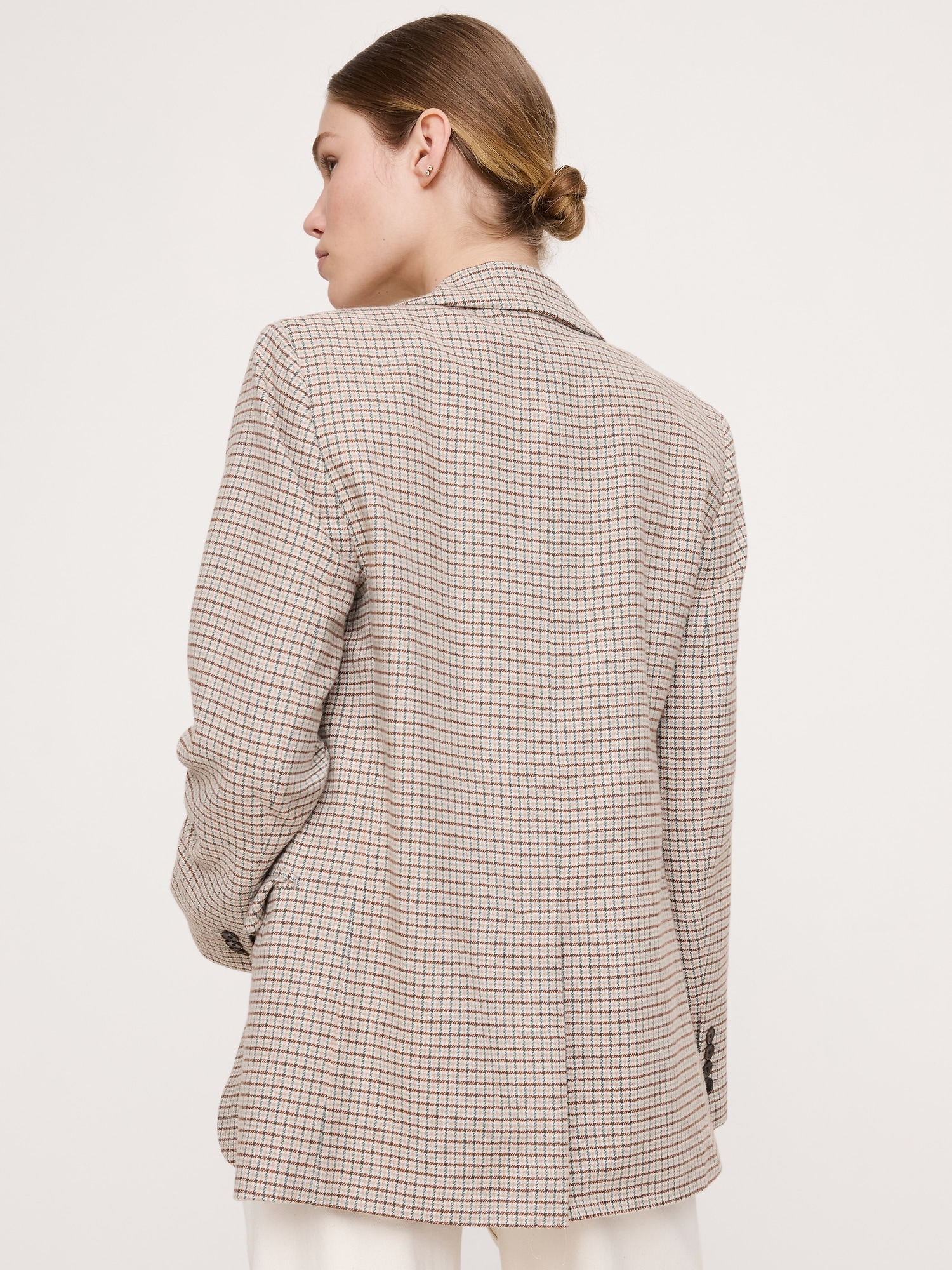 Image number 3 showing, Boyfriend Italian Flannel Blazer