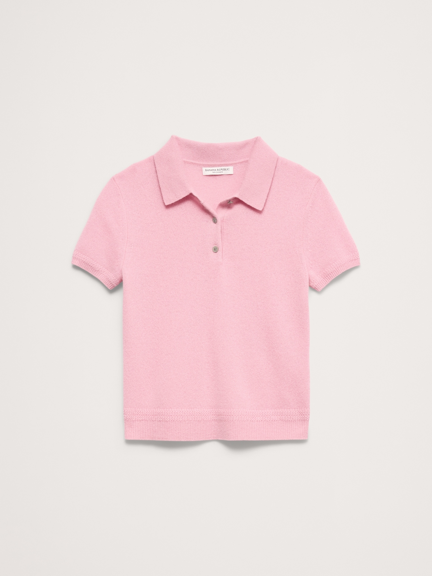 Image number 2 showing, Lightweight Cashmere Short-Sleeve Sweater Polo