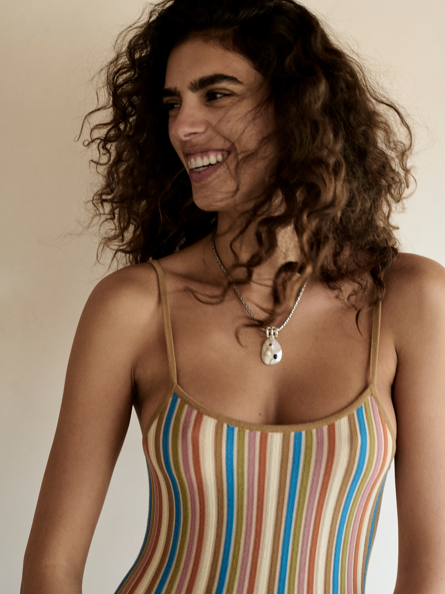 Image number 5 showing, Sculpted Stripe Maxi Dress