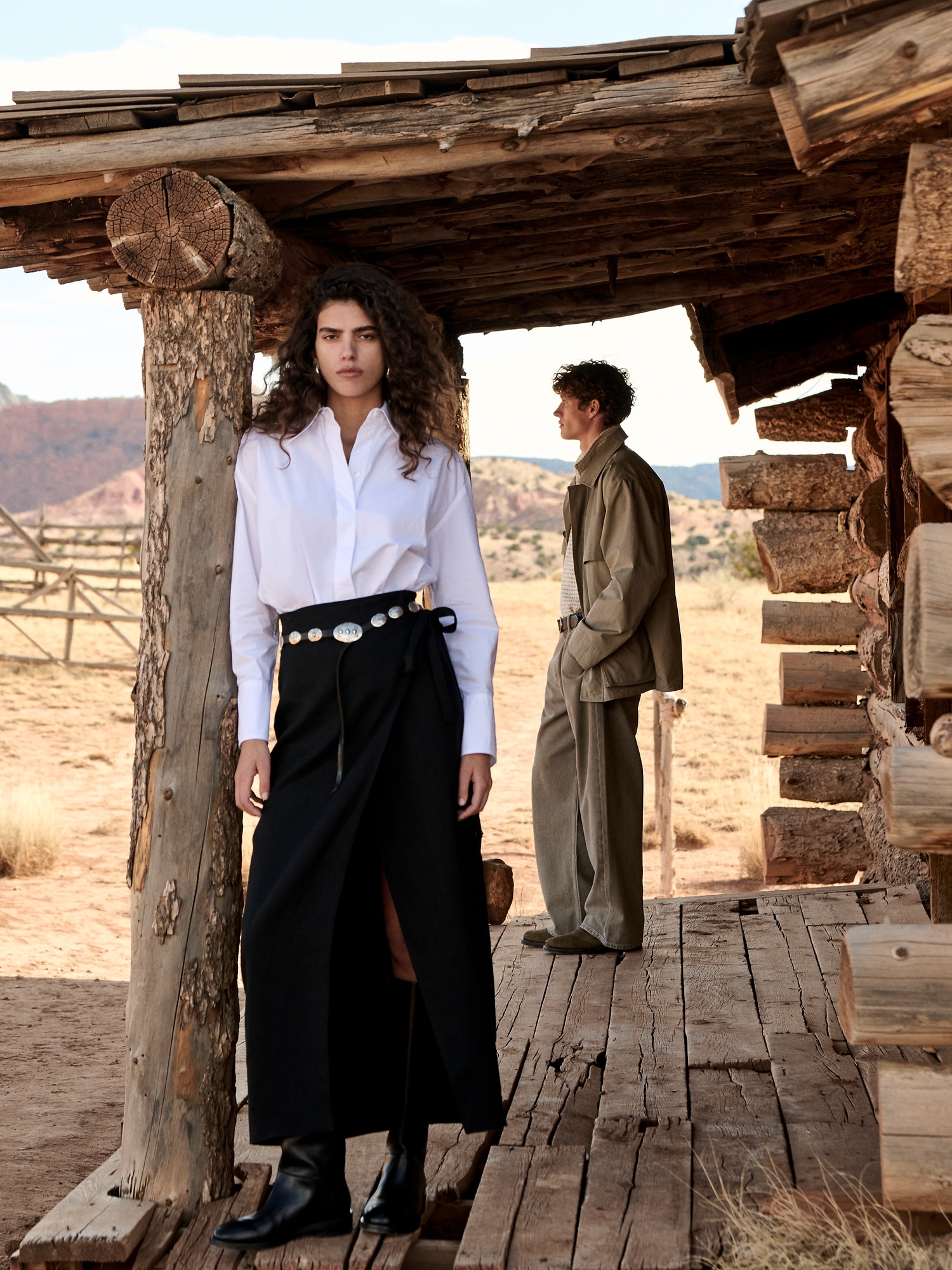 Image number 4 showing, Linen Wrap Maxi Skirt