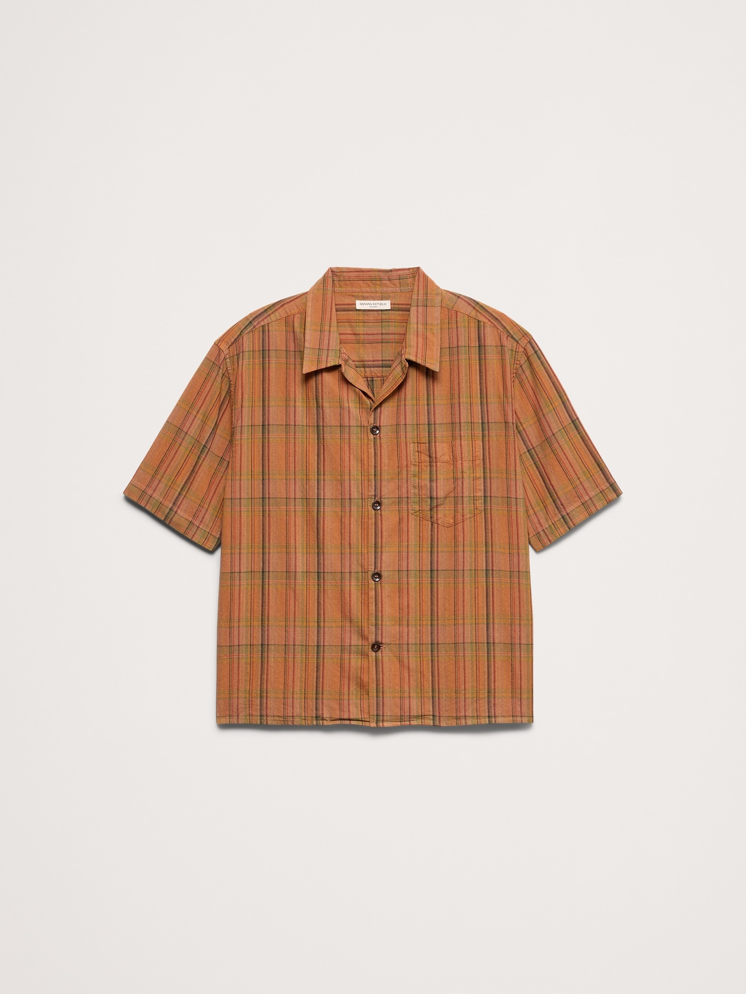 Image number 4 showing, Relaxed-Fit Cotton Slub Resort Shirt