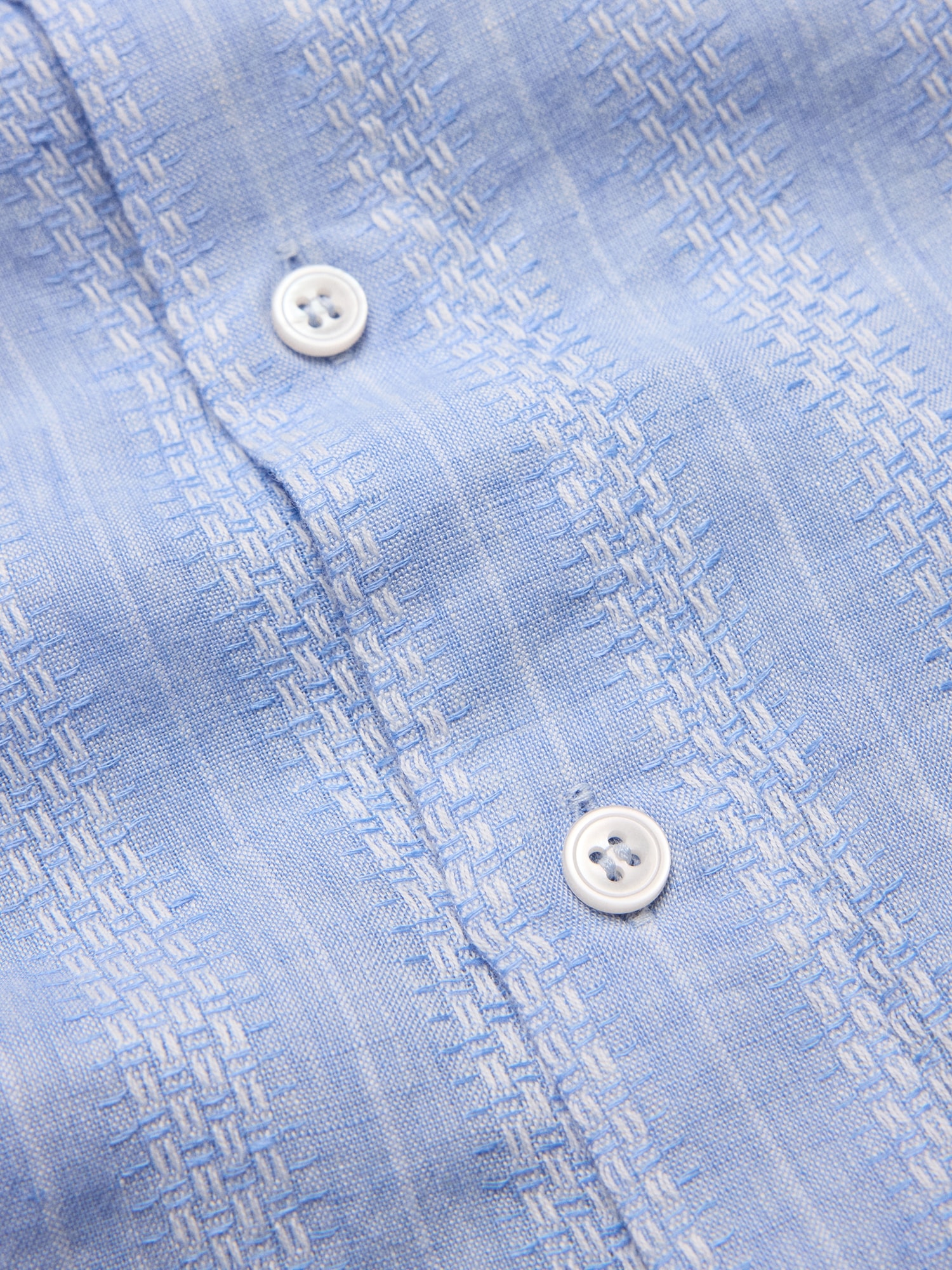 Image number 8 showing, Standard-Fit Textured Linen-Cotton Shirt