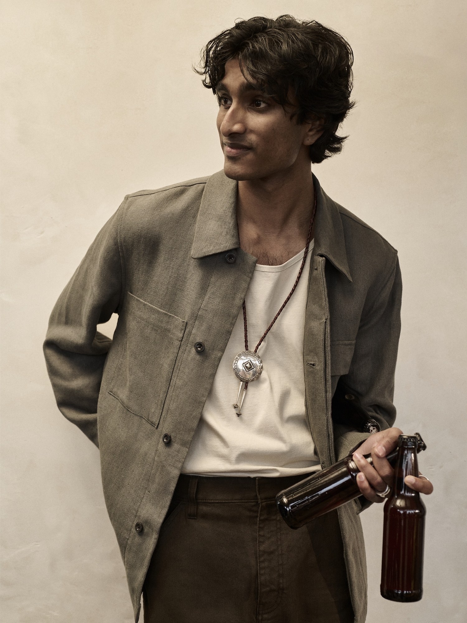 Image number 5 showing, Linen Four-Pocket Shirt Jacket