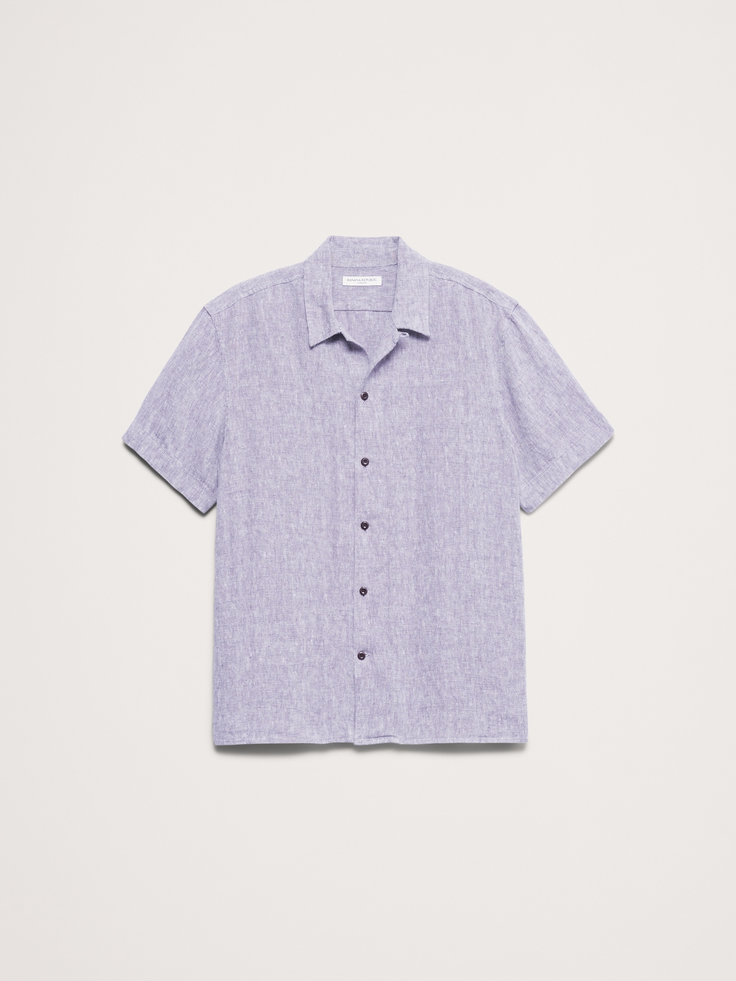 Image number 4 showing, Standard-Fit Midweight Linen Resort Shirt