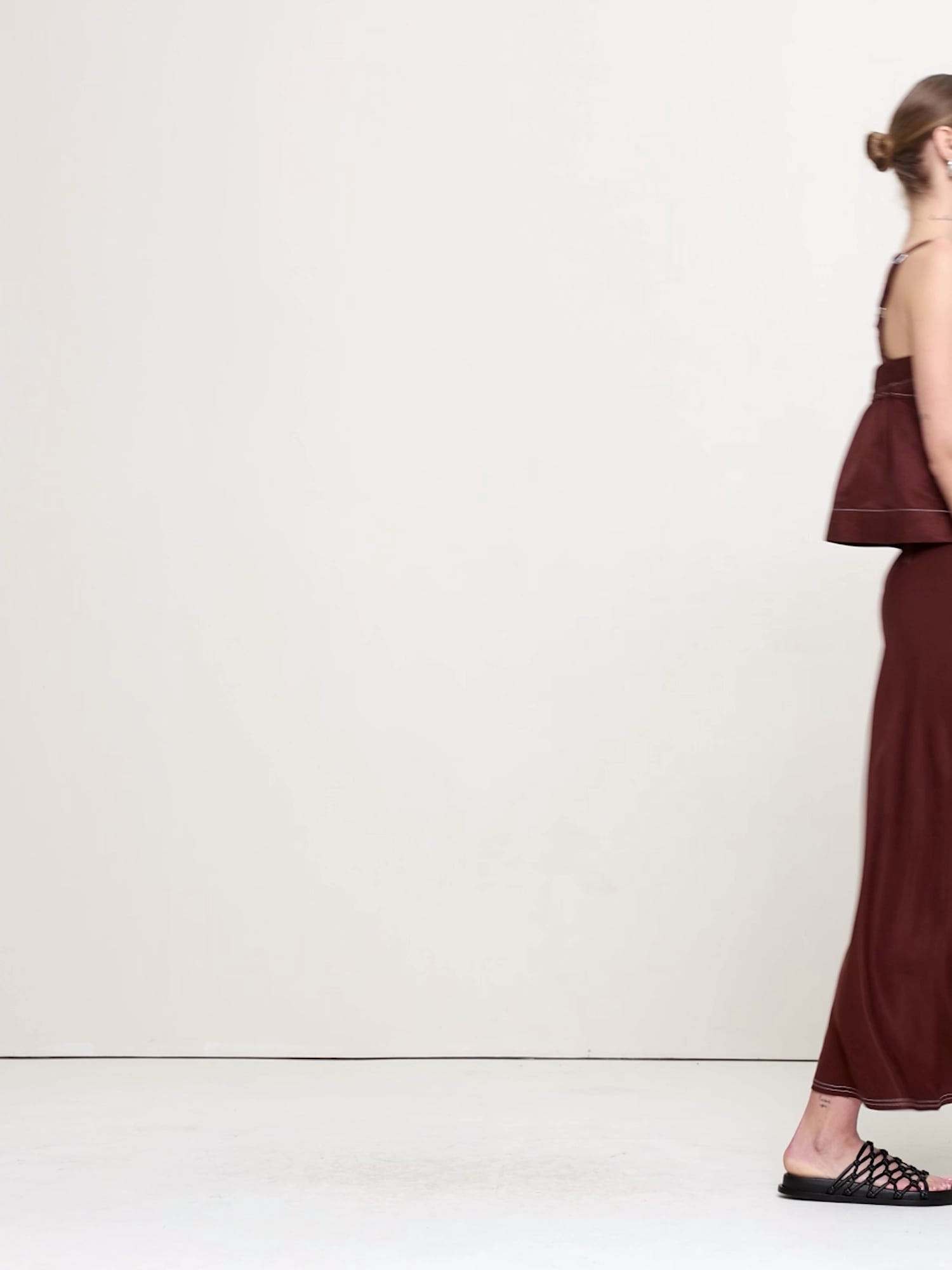 Viscose-Linen Bias-Cut Maxi Skirt - thumbnail 7