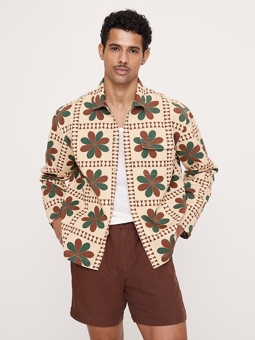 Banana Republic — Relaxed-Fit Cotton-Linen Resort Shirt